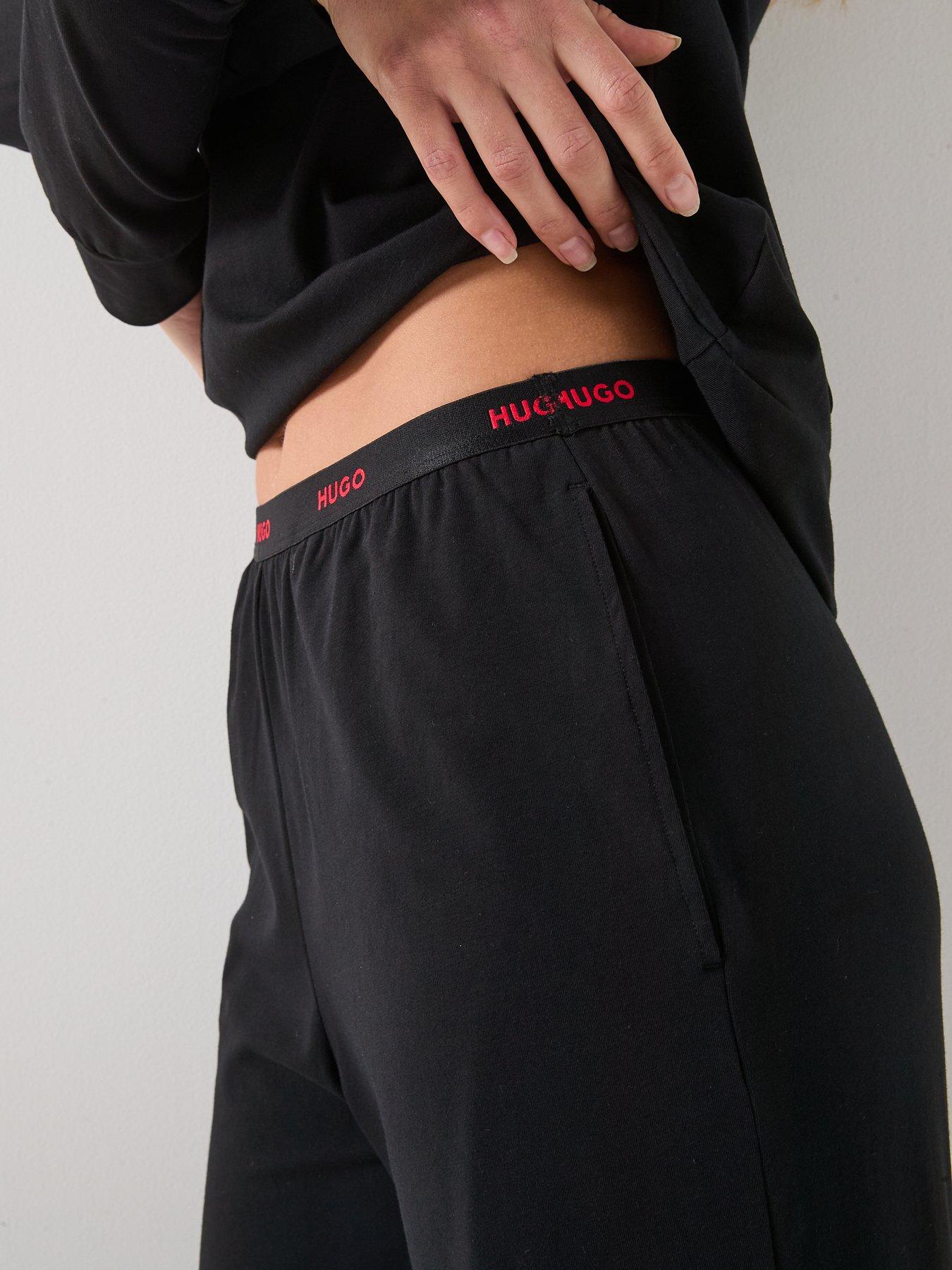 Image 4 of 5 of HUGO Logo Pyjama Pant - Black