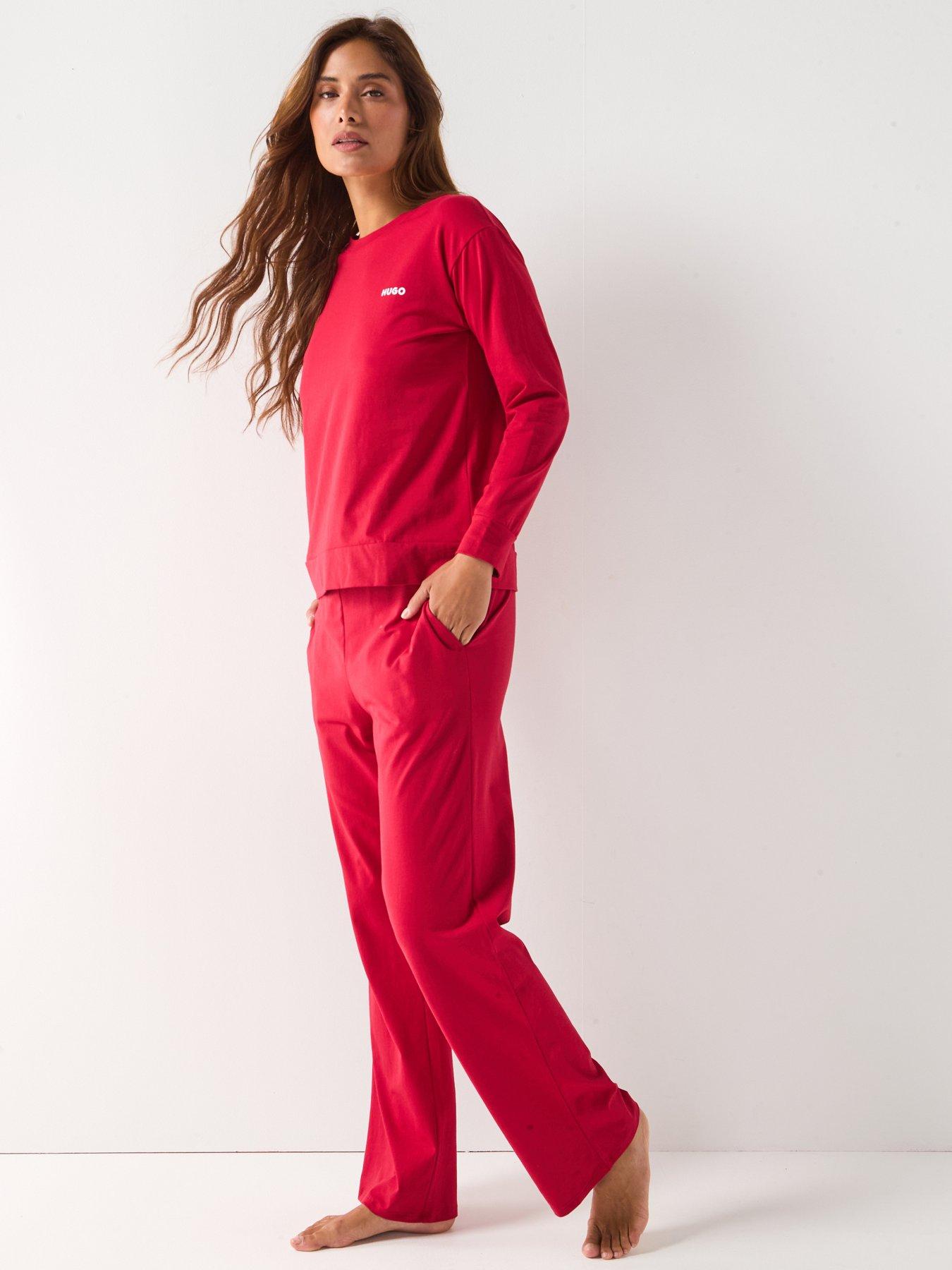 Image 5 of 6 of HUGO Logo Pyjama Pant - Medium Red