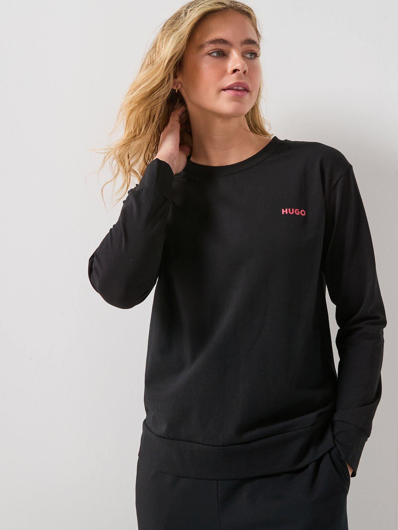Image 1 of 5 of HUGO Logo Pyjama Shirt - Black