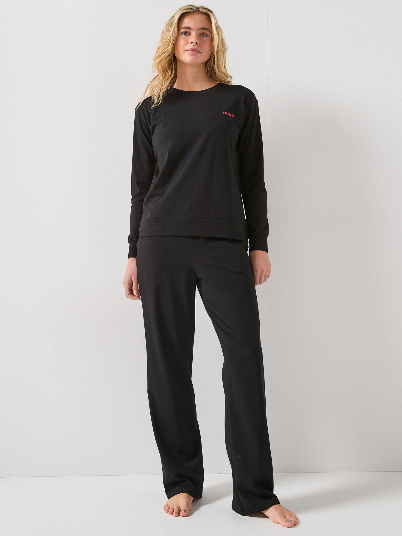 Image 3 of 5 of HUGO Logo Pyjama Shirt - Black