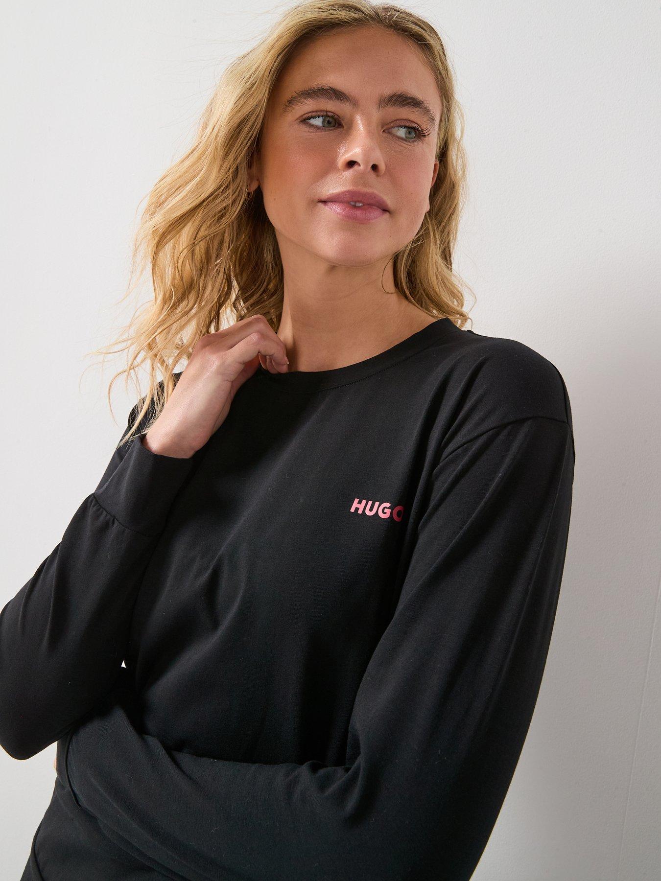 Image 5 of 5 of HUGO Logo Pyjama Shirt - Black