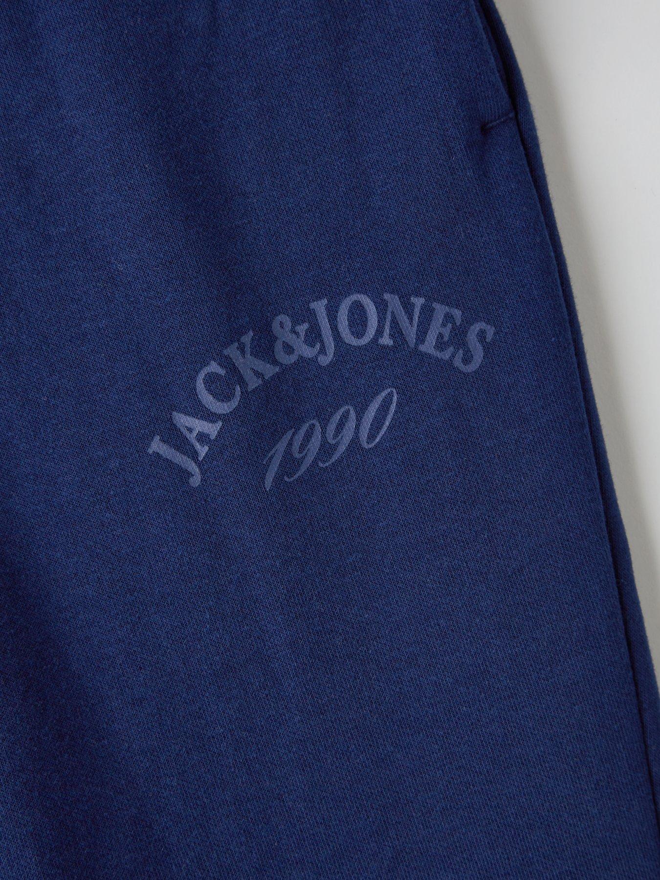 Image 3 of 4 of Jack & Jones Junior Boys Kane Bleecks Sweat Pants - Blue