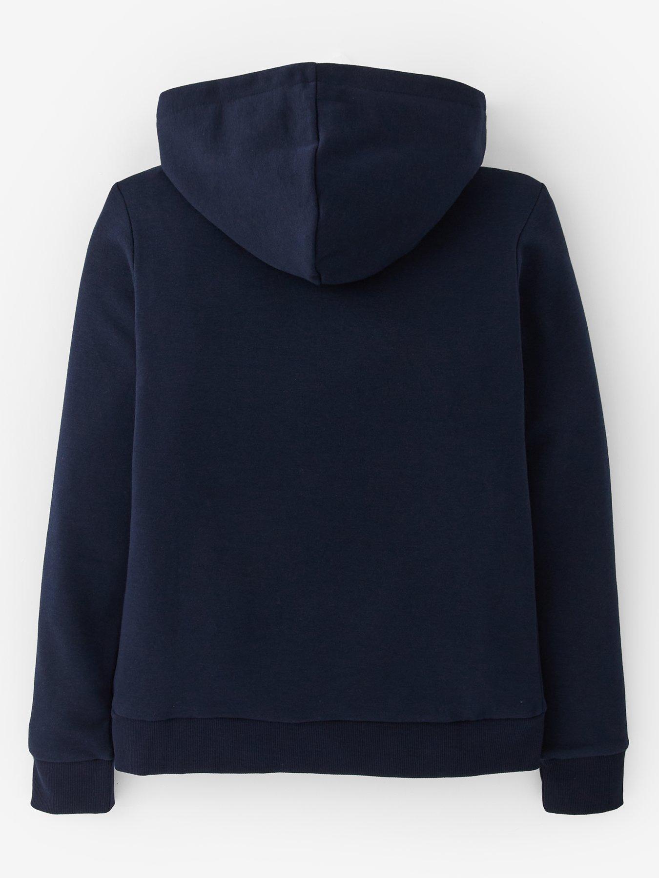  image of jack-jones-junior-boys-ari-branding-hoodie-navy