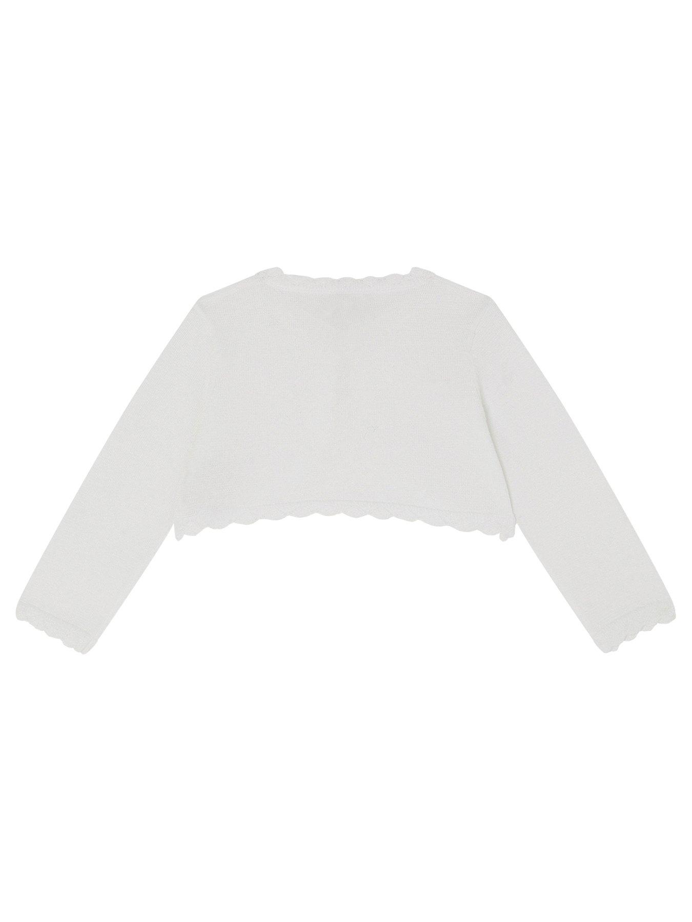Image 2 of 3 of Monsoon Baby Girls Maeve Cardigan - Light Cream
