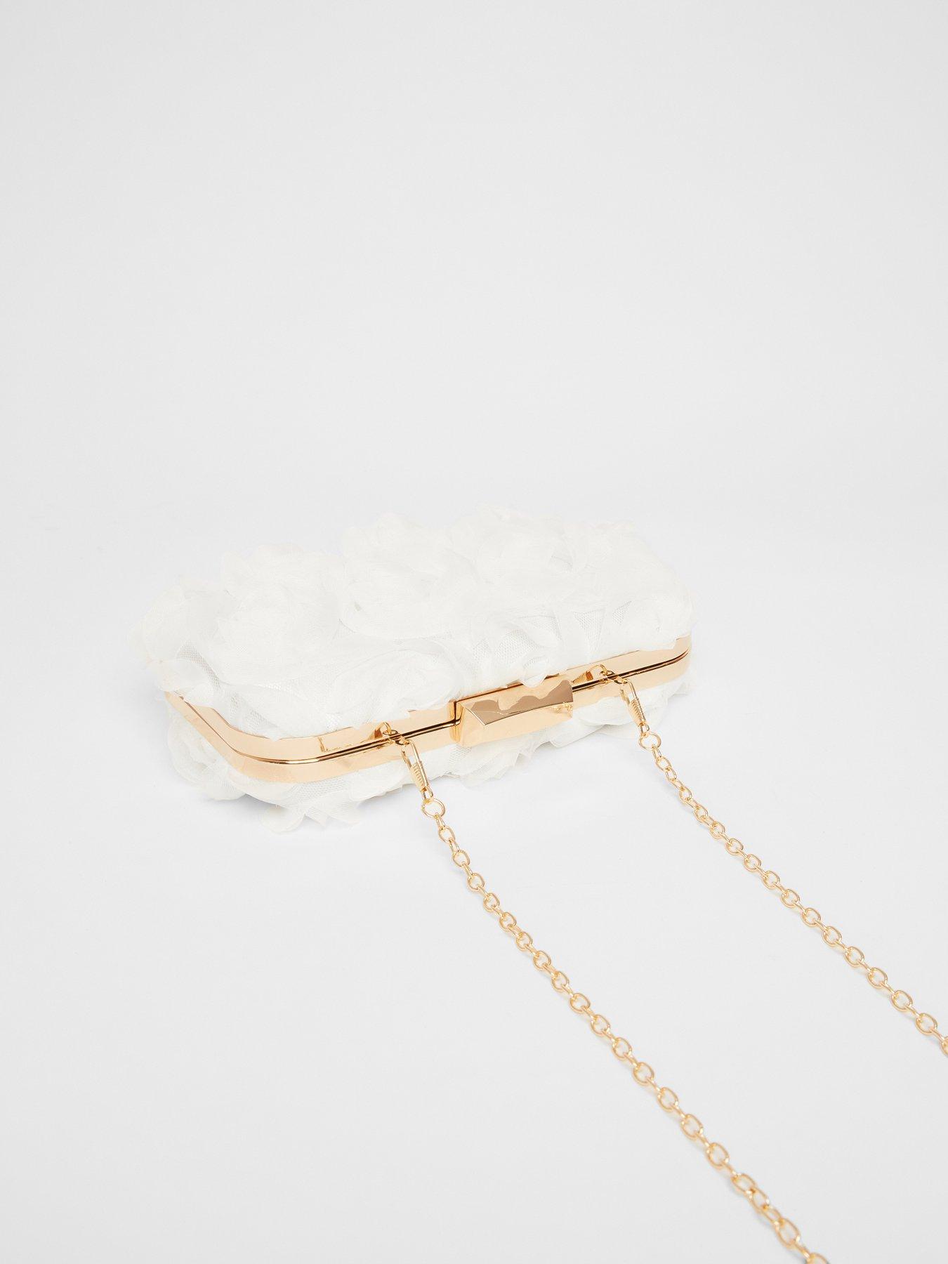  image of quiz-bridal-white-organza-rose-box-bag
