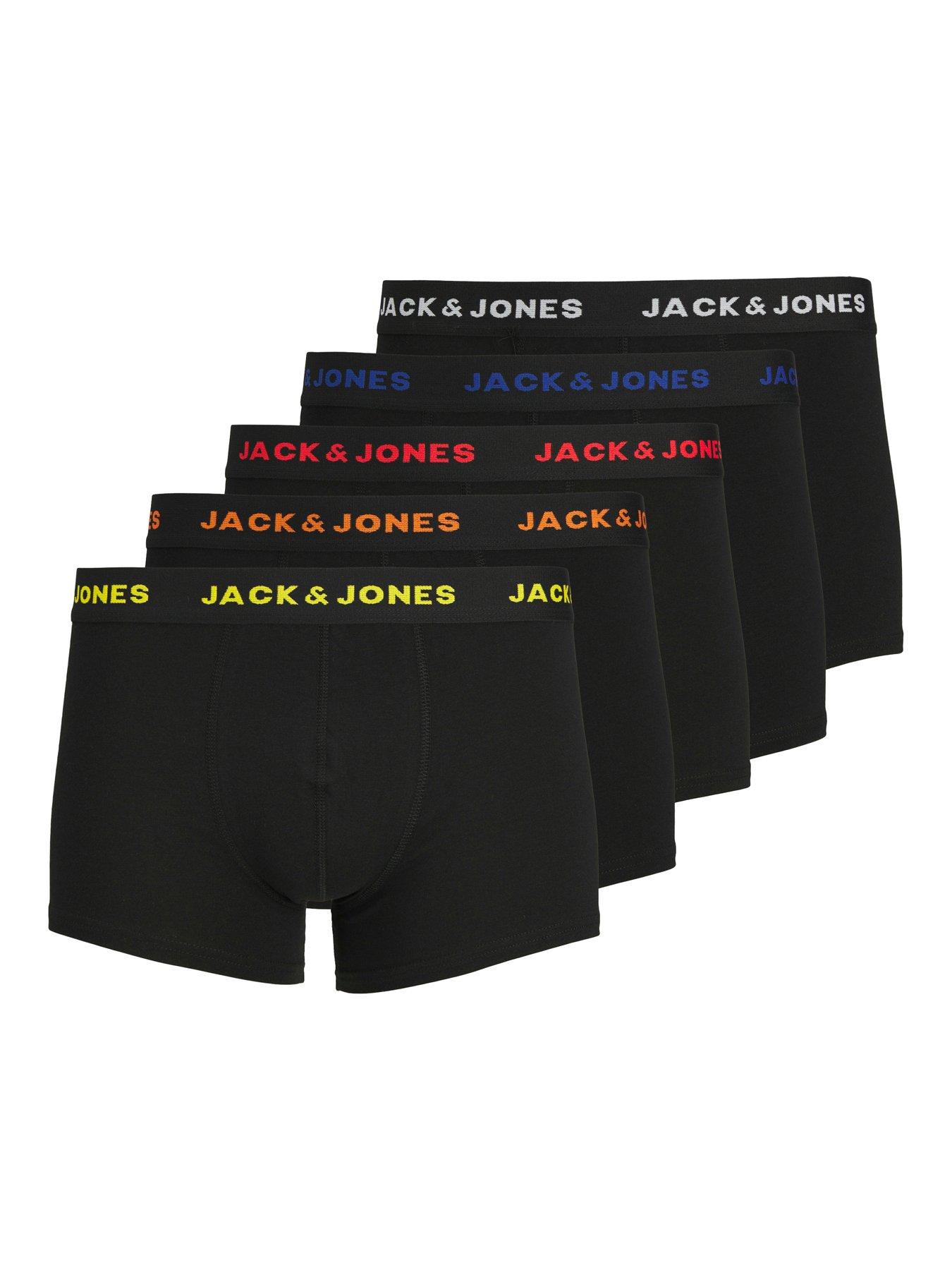 Jack & Jones Junior Boys 5 Pack Trunks - Multi