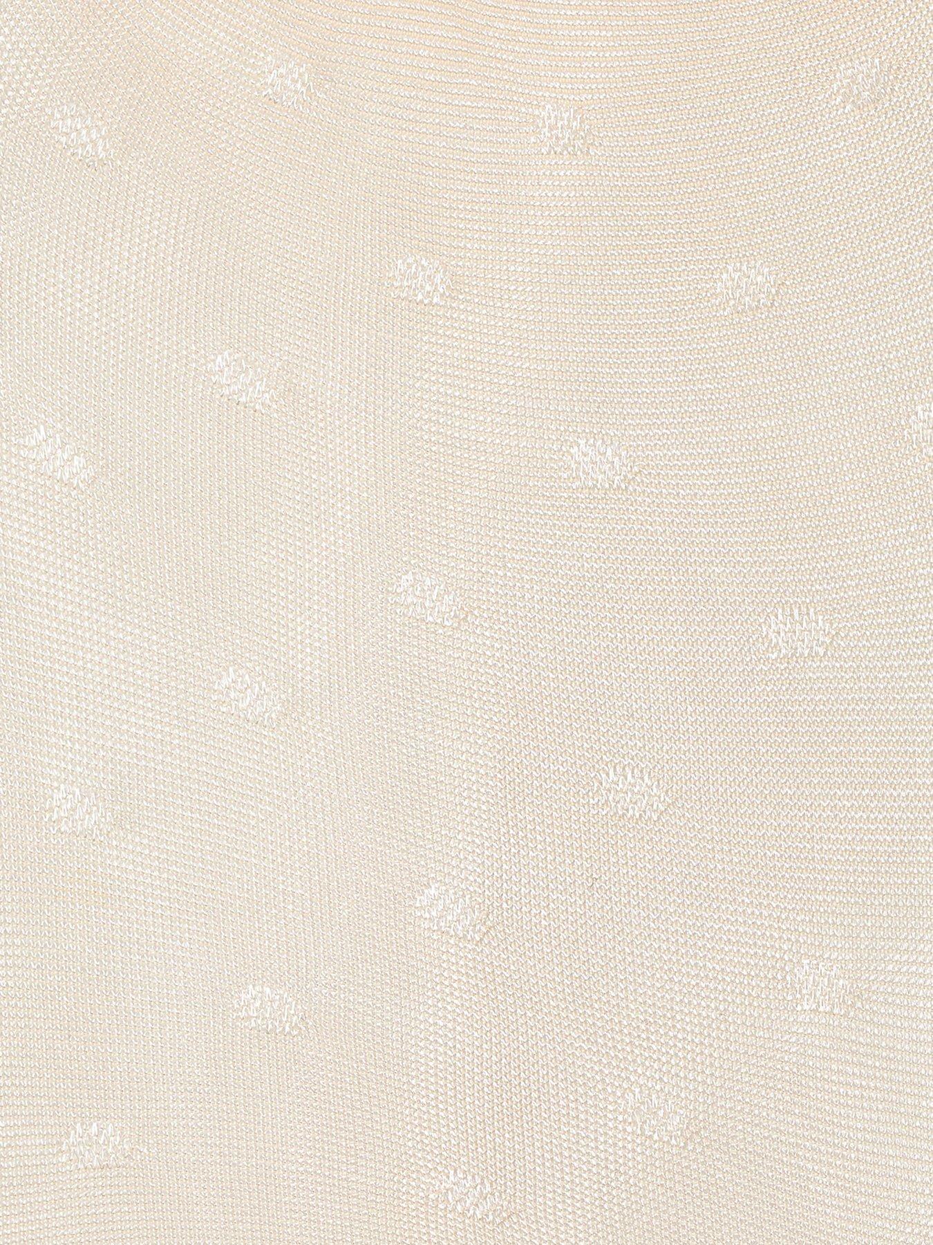 Image 3 of 3 of Monsoon Baby Girls Polka Dot Tights - Light Cream