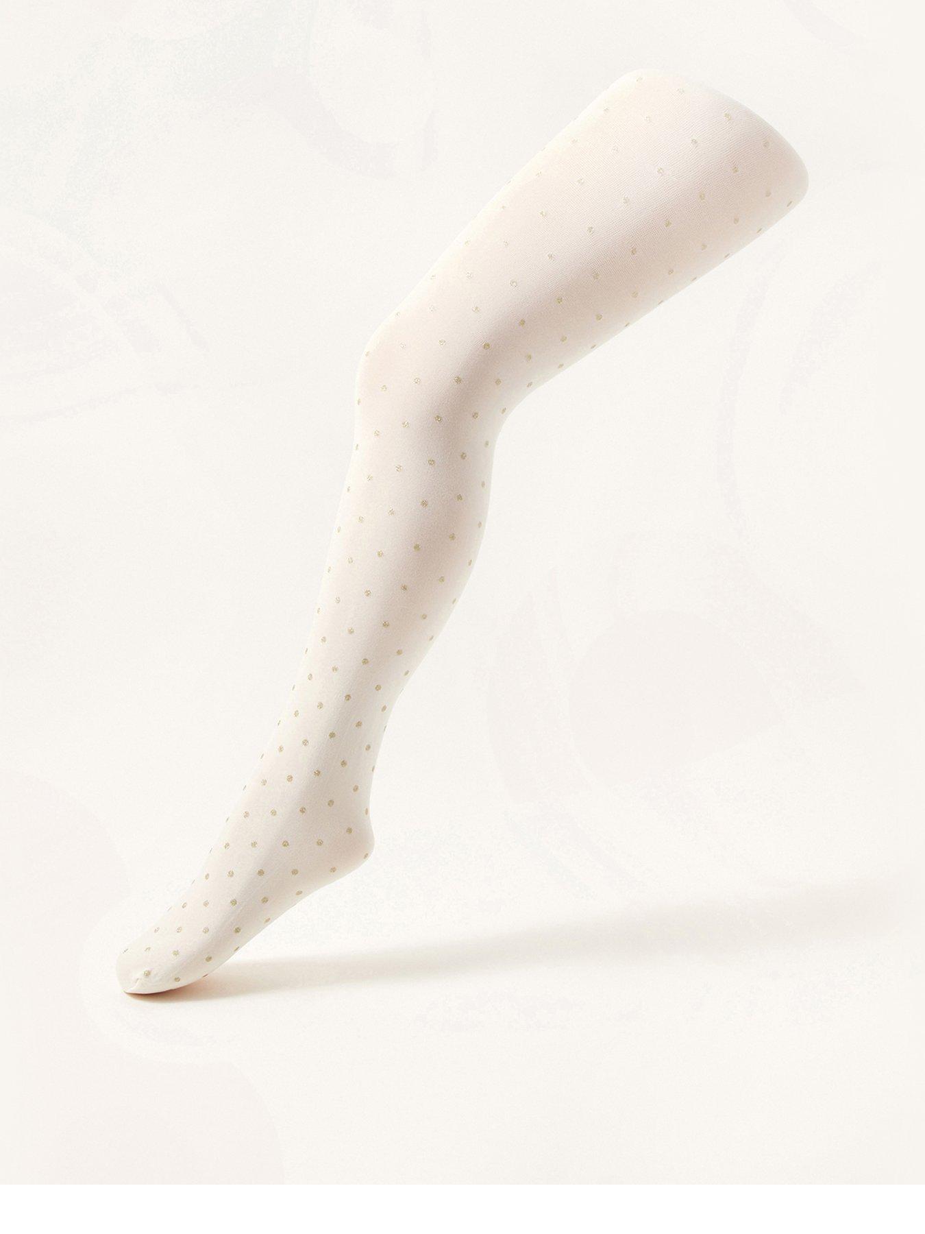 undefined Girls Glitter Spot Tights - Gold