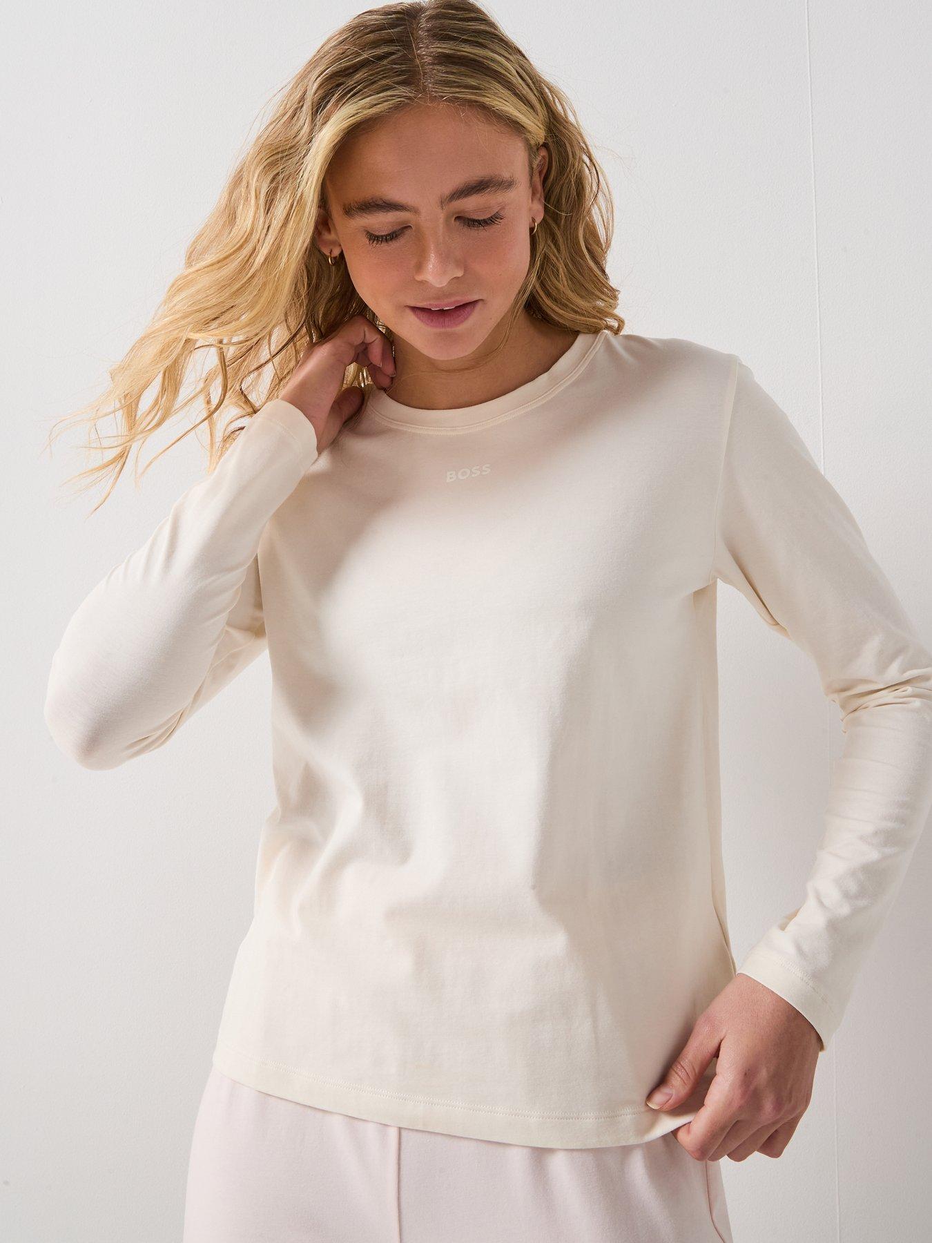 Image 6 of 6 of BOSS Long Sleeve And Pant Pyjama Set - Pastel Pink