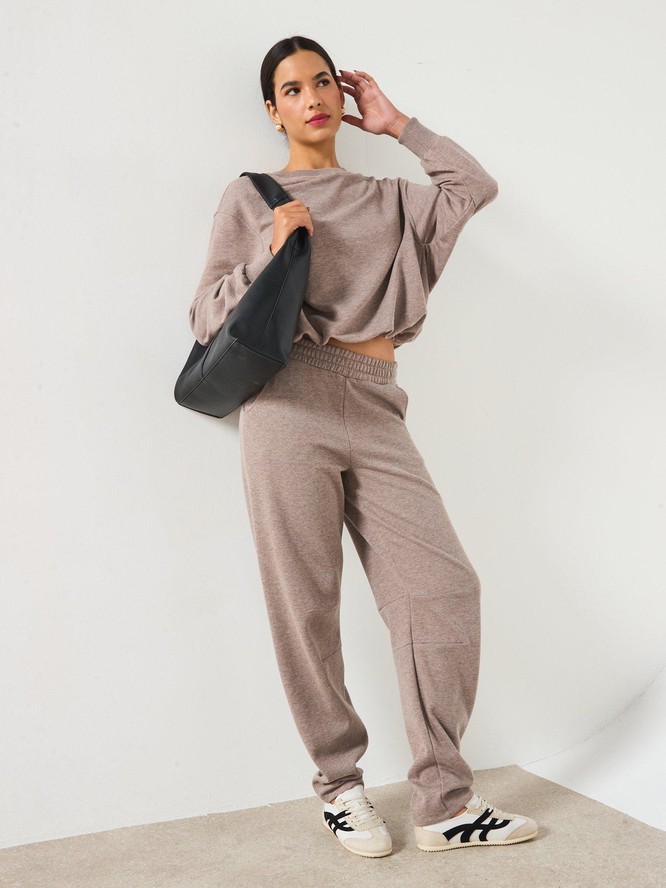 Image 3 of 6 of V by Very Bubble Hem Sweatshirt - Oatmeal Marl