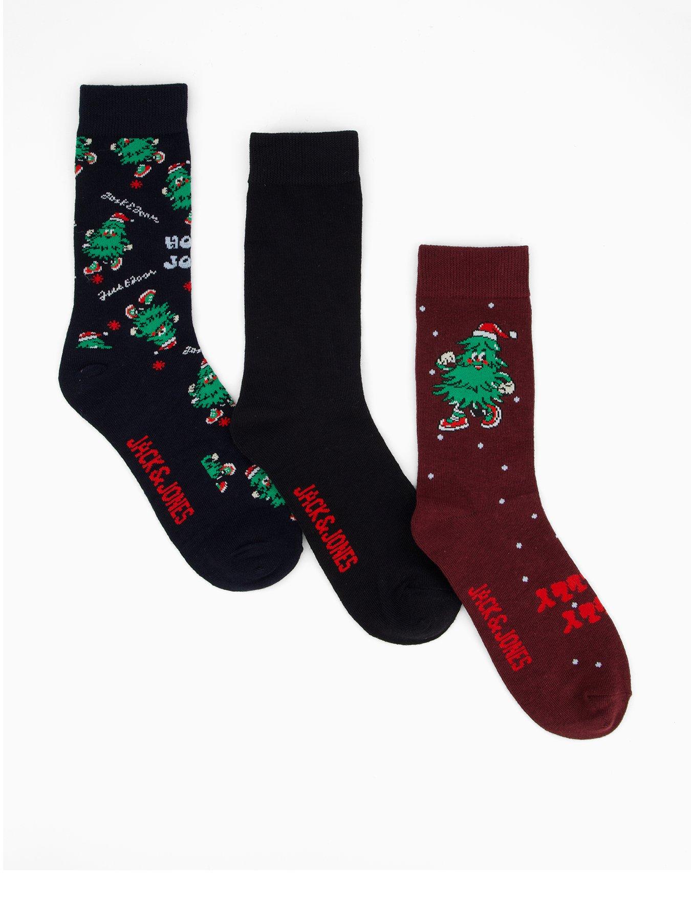 Jack & Jones Junior Boys Christmas Tree Socks Giftbox - Multi