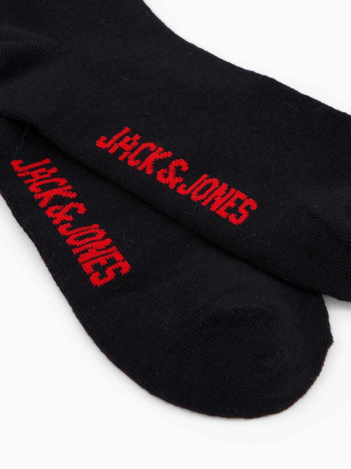  image of jack-jones-junior-boys-christmas-tree-socks-giftbox-multi