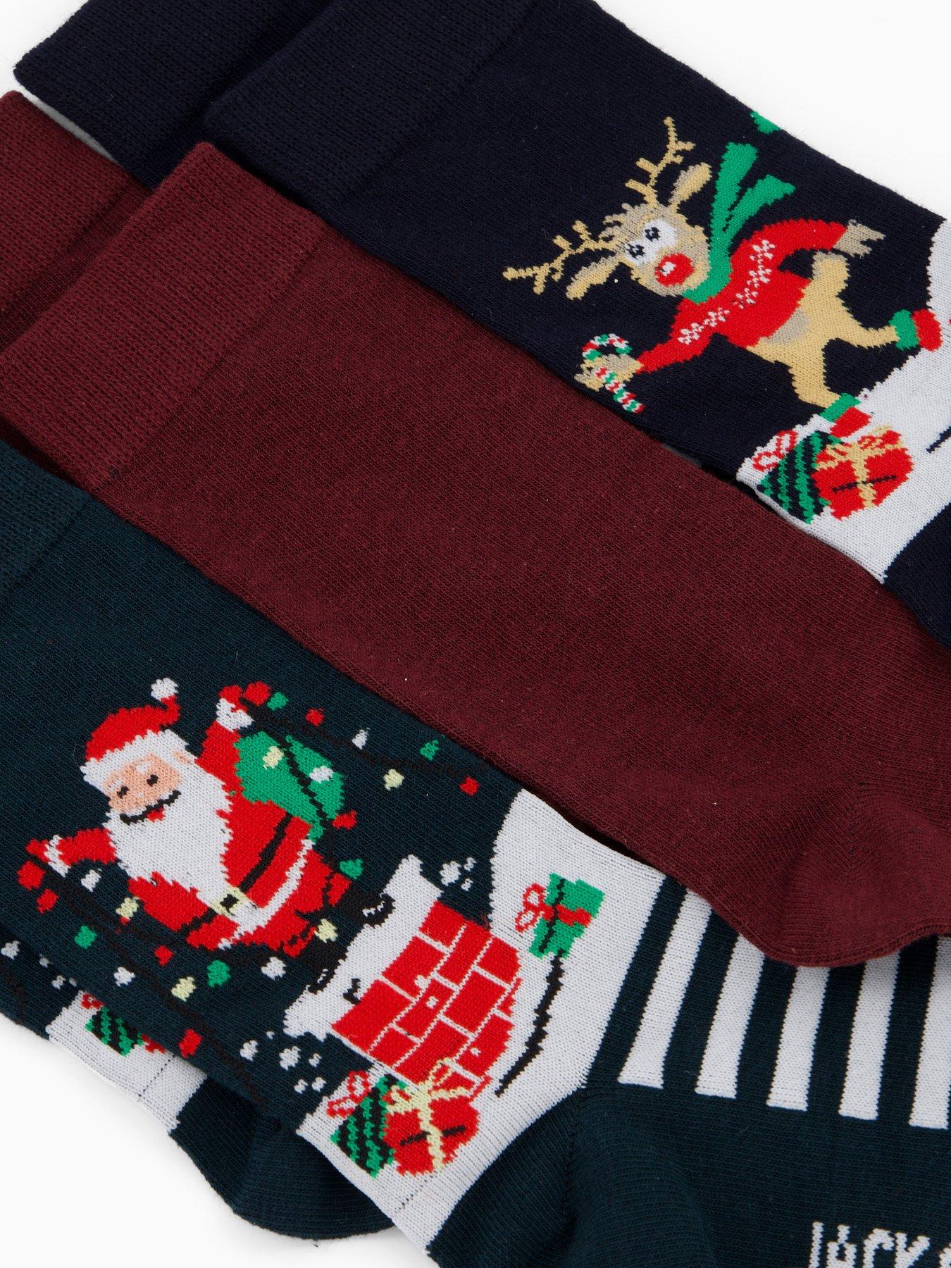 stillFront image of jack-jones-junior-boys-christmas-snowy-socks-giftbox-multi