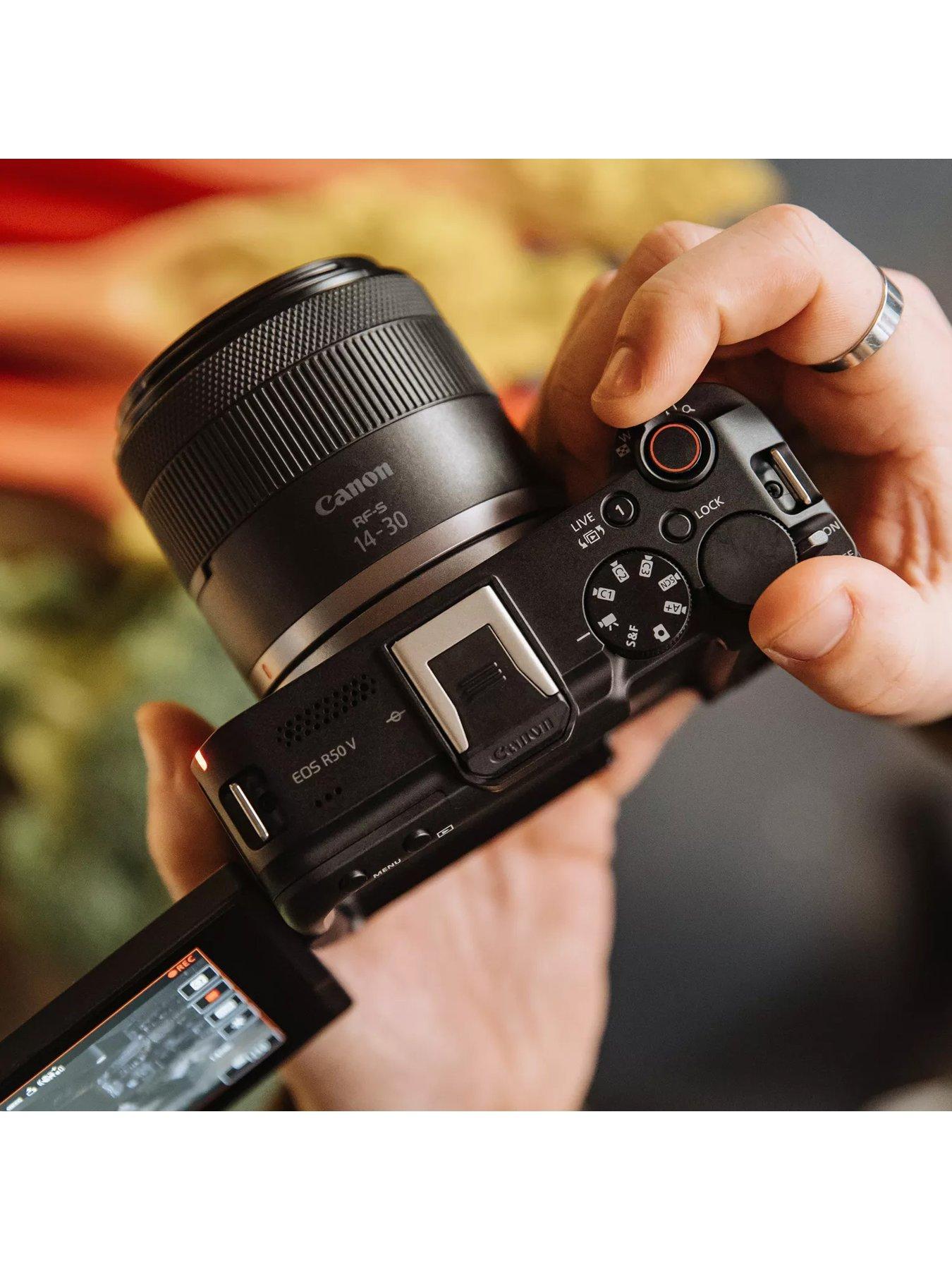 Image 6 of 7 of Canon EOS R50 V APS-C Mirrorless Camera - Black - Camera + 14-30mm Lens