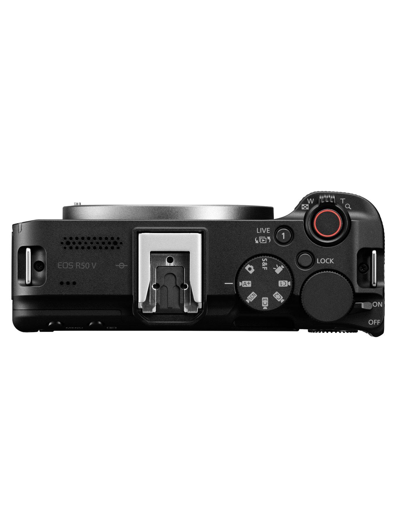Image 4 of 7 of Canon EOS R50 V APS-C Mirrorless Camera - Black - Camera Only