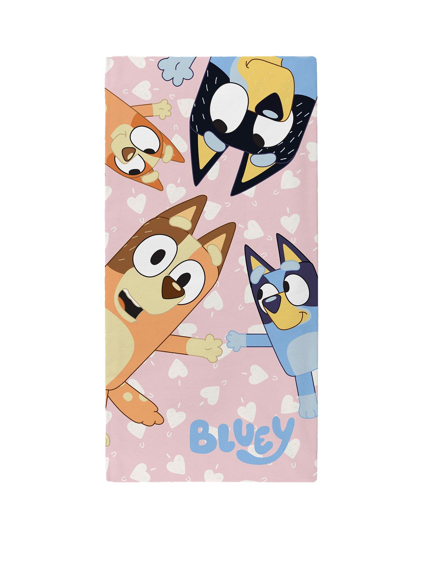  image of bluey-i-love-u-100-cotton-towel--70x140cm