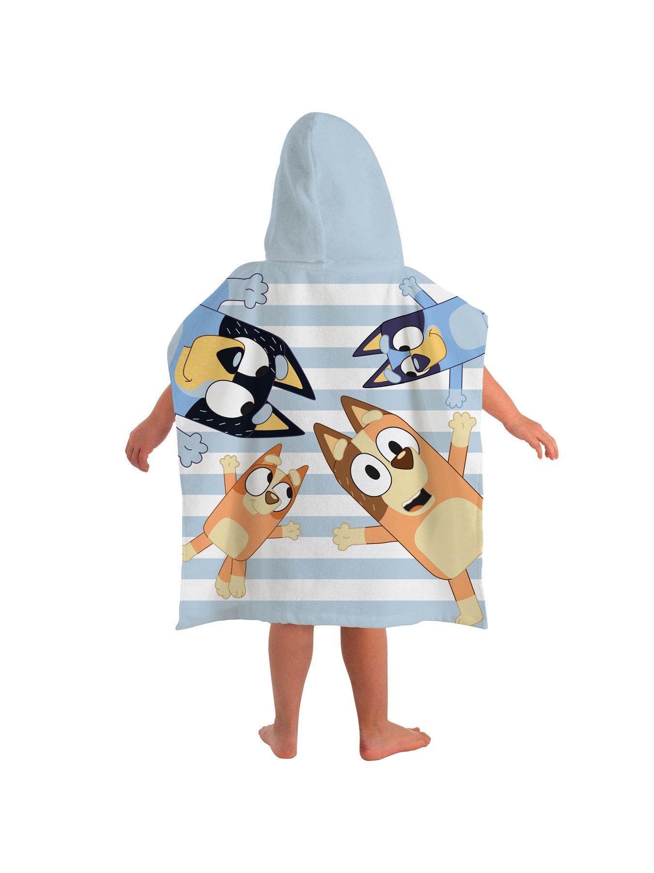 image of bluey-surprise-100-cotton-hooded-poncho--50x115cm