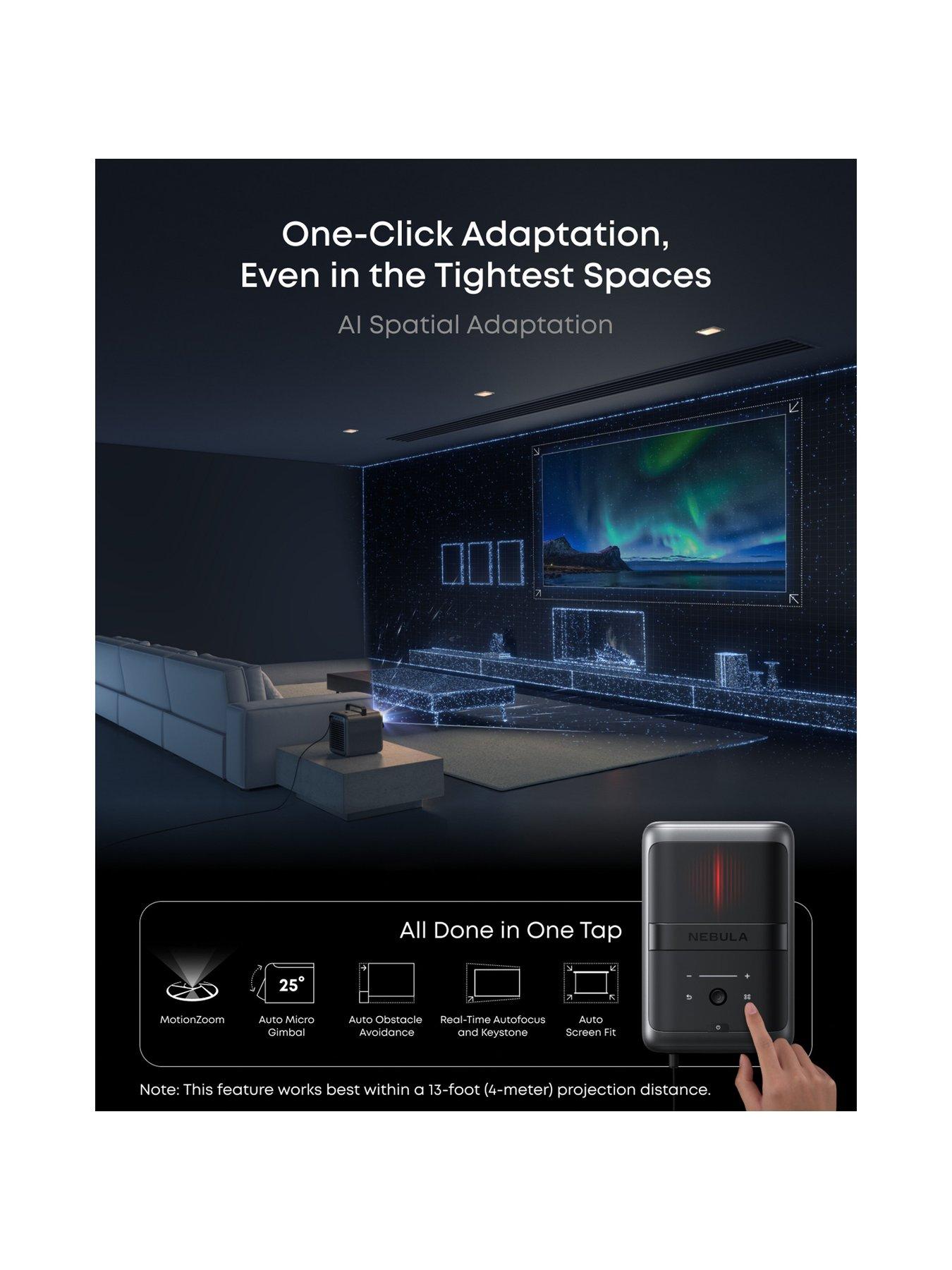 Image 4 of 8 of Anker NEBULA X1 4K Ultra HD Smart Home Cinema Projector, Google TV