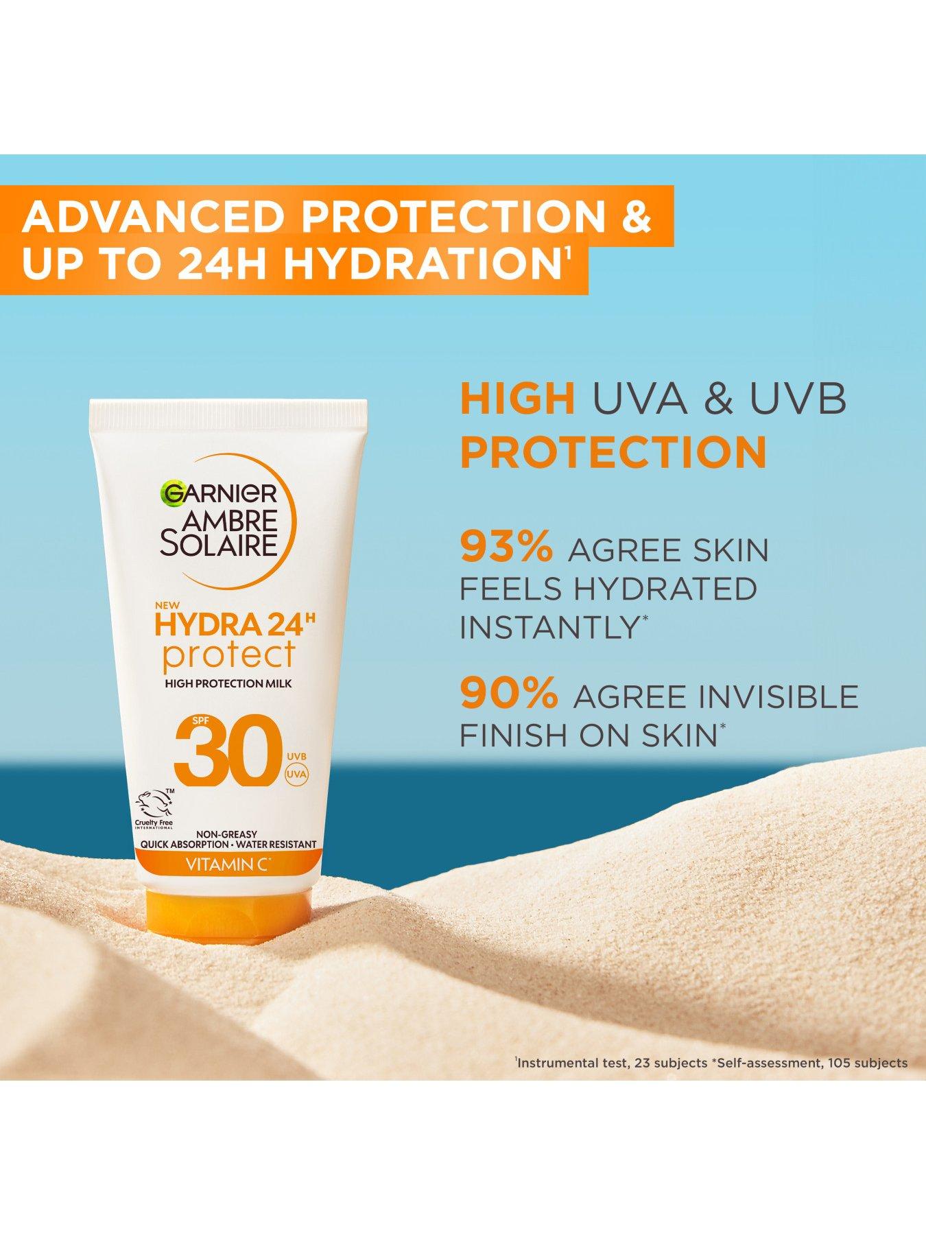  image of garnier-ambre-solaire-spf-30-hydra-24-hour-protect-high-protection-uvb-amp-uva-hydrating-sun-cream-lotion50ml