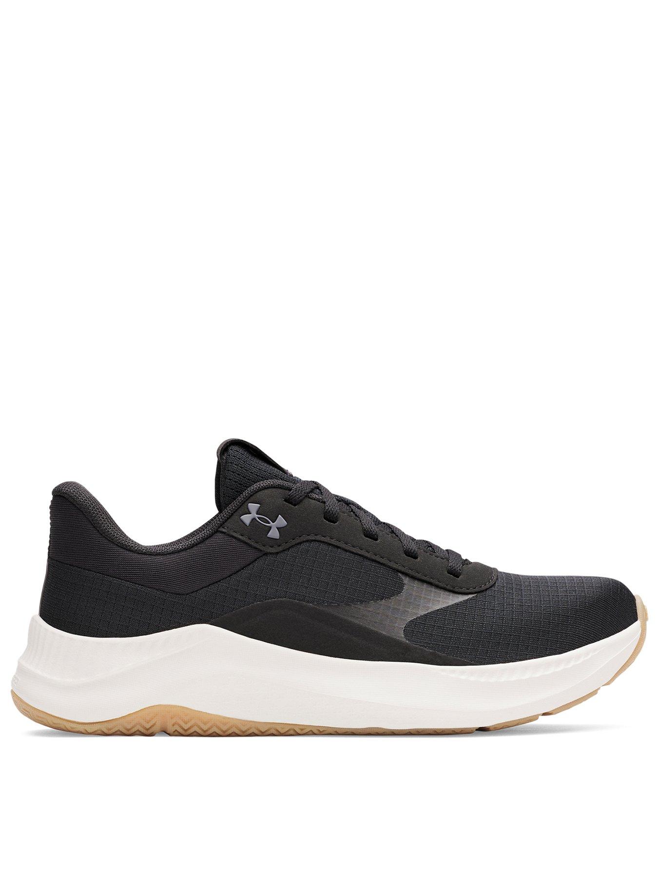 front image of under-armour-womens-training-aurora-3-trainers-black