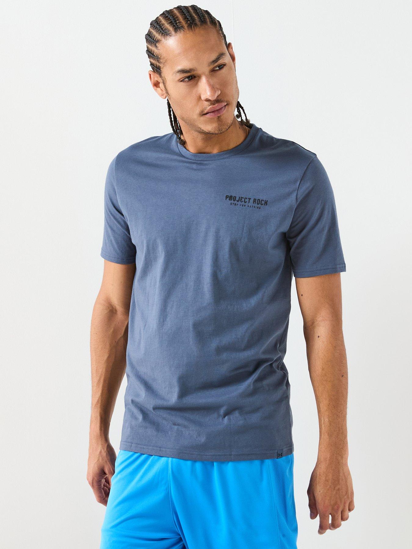  image of under-armour-mens-training-project-rock-t-shirt-grey