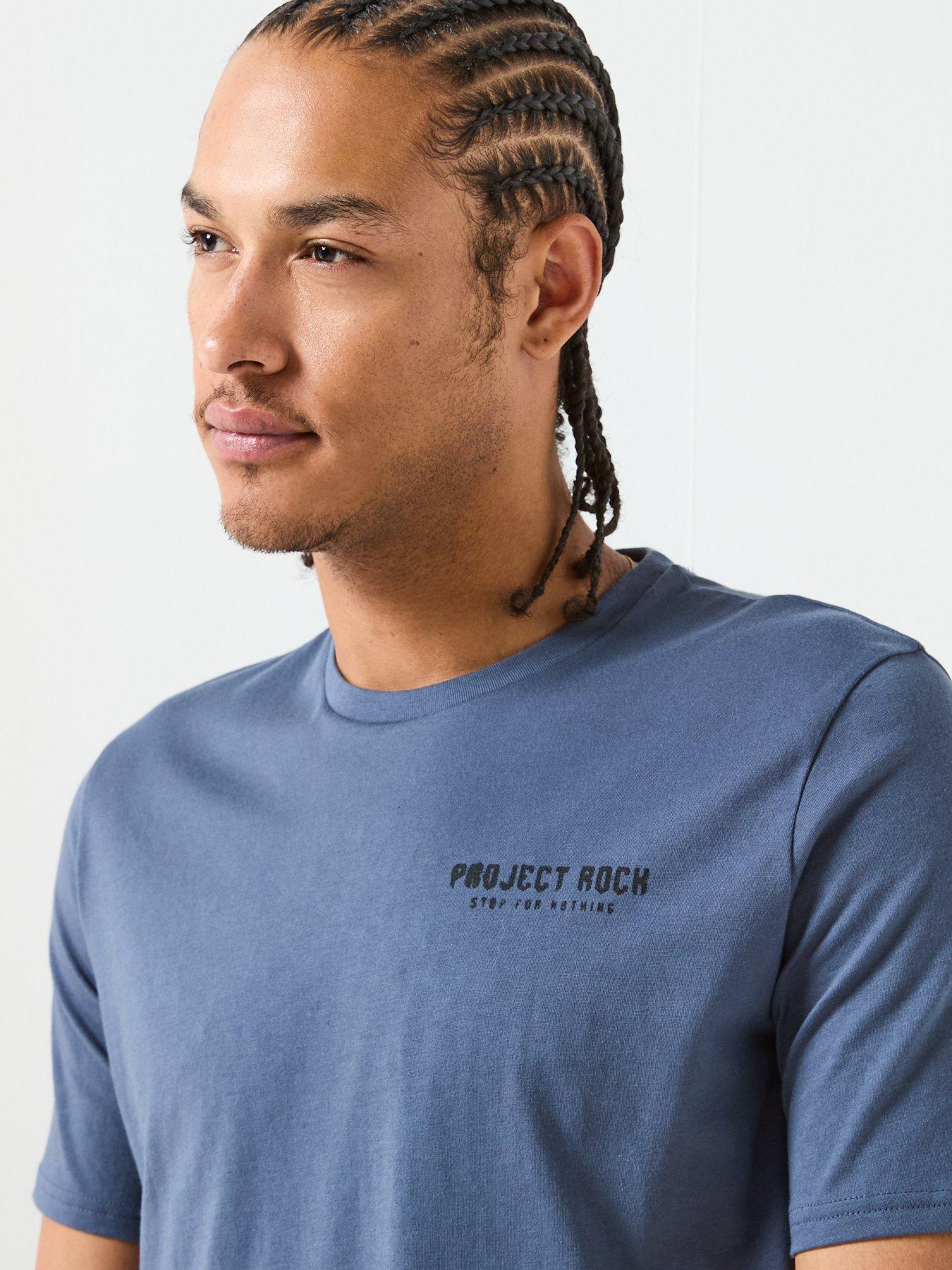  image of under-armour-mens-training-project-rock-t-shirt-grey