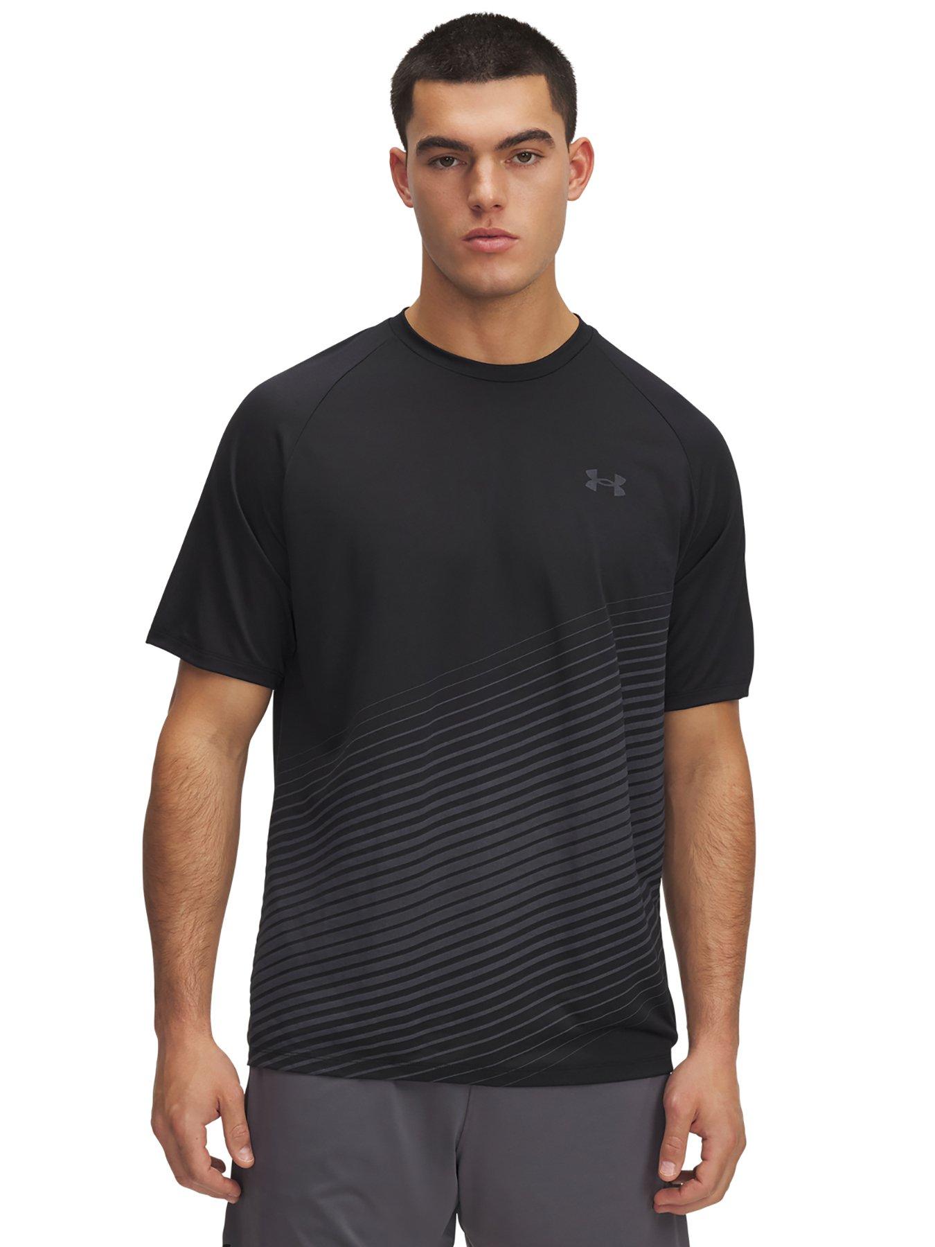 undefined Mens Training Tech Fade T-Shirt - Black