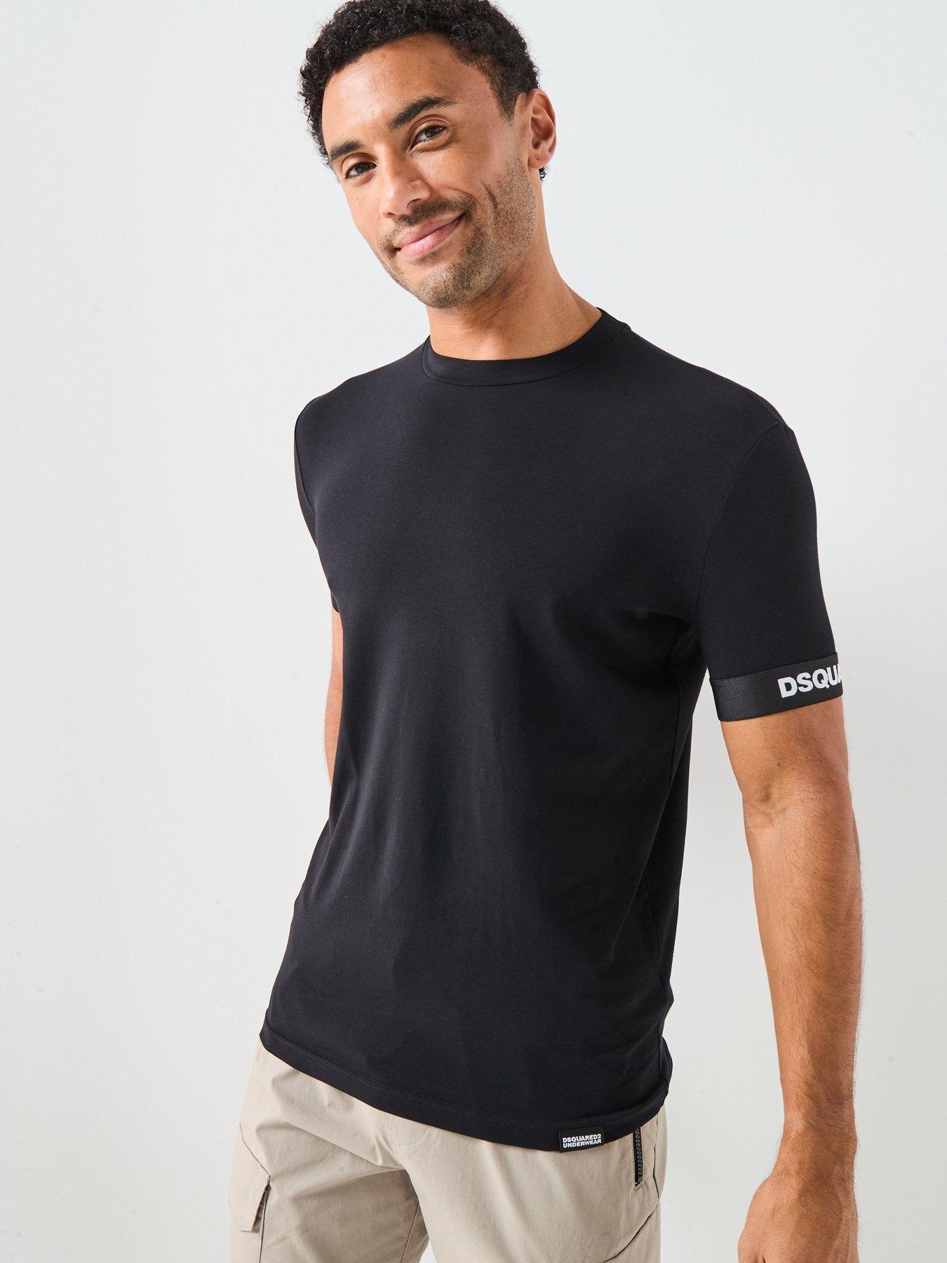 undefined Dsquared Logo Arm Band Short Sleeve T-Shirt - Black