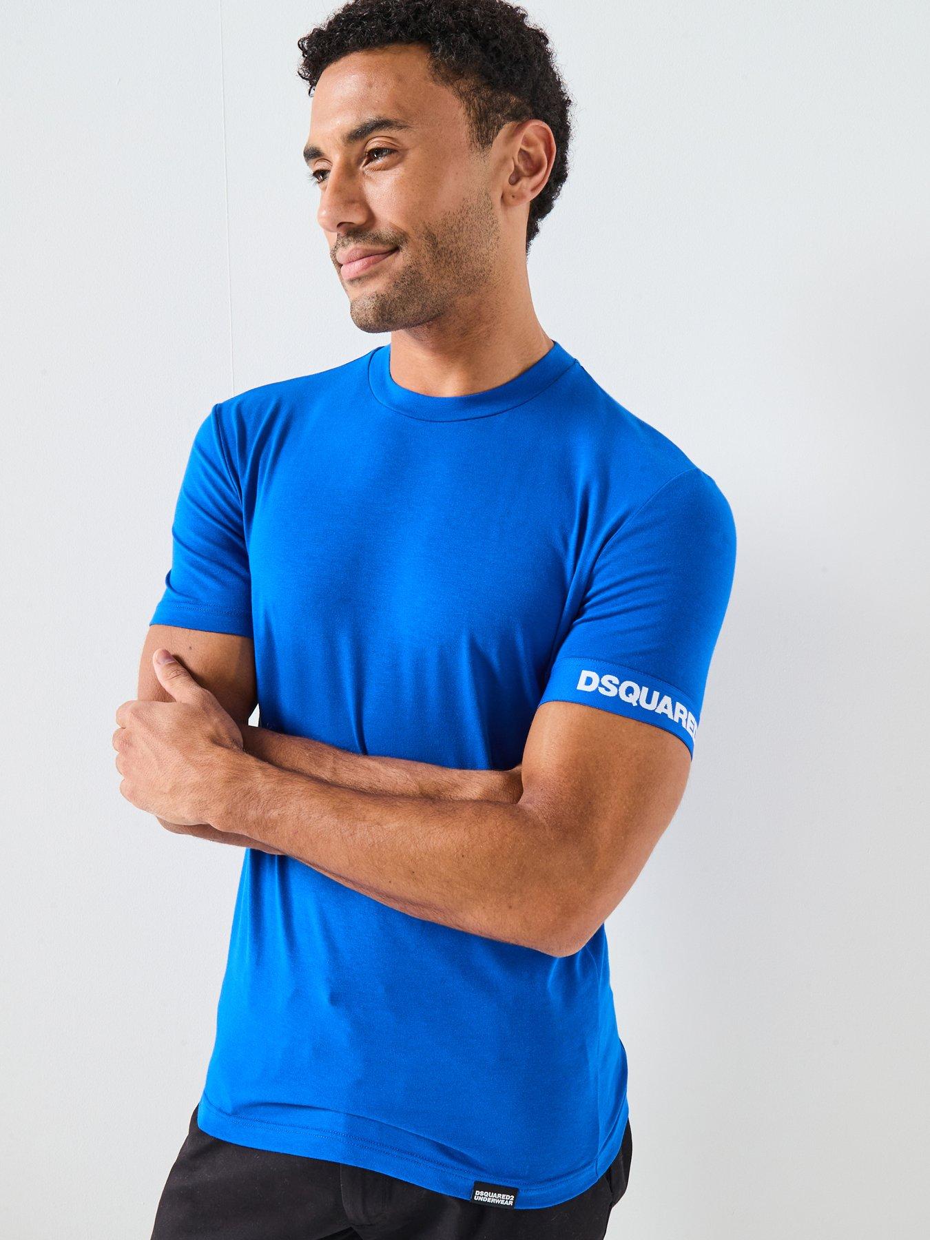 undefined Dsquared Logo Arm Band Short Sleeve T-Shirt - Blue