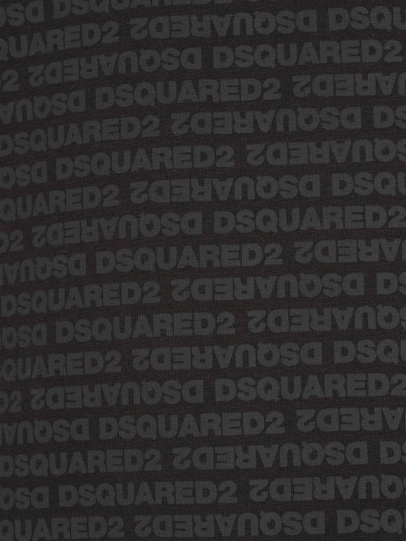 Image 5 of 6 of Dsquared2 Dsquared All Over Logo Short Sleeve T-Shirt - Black