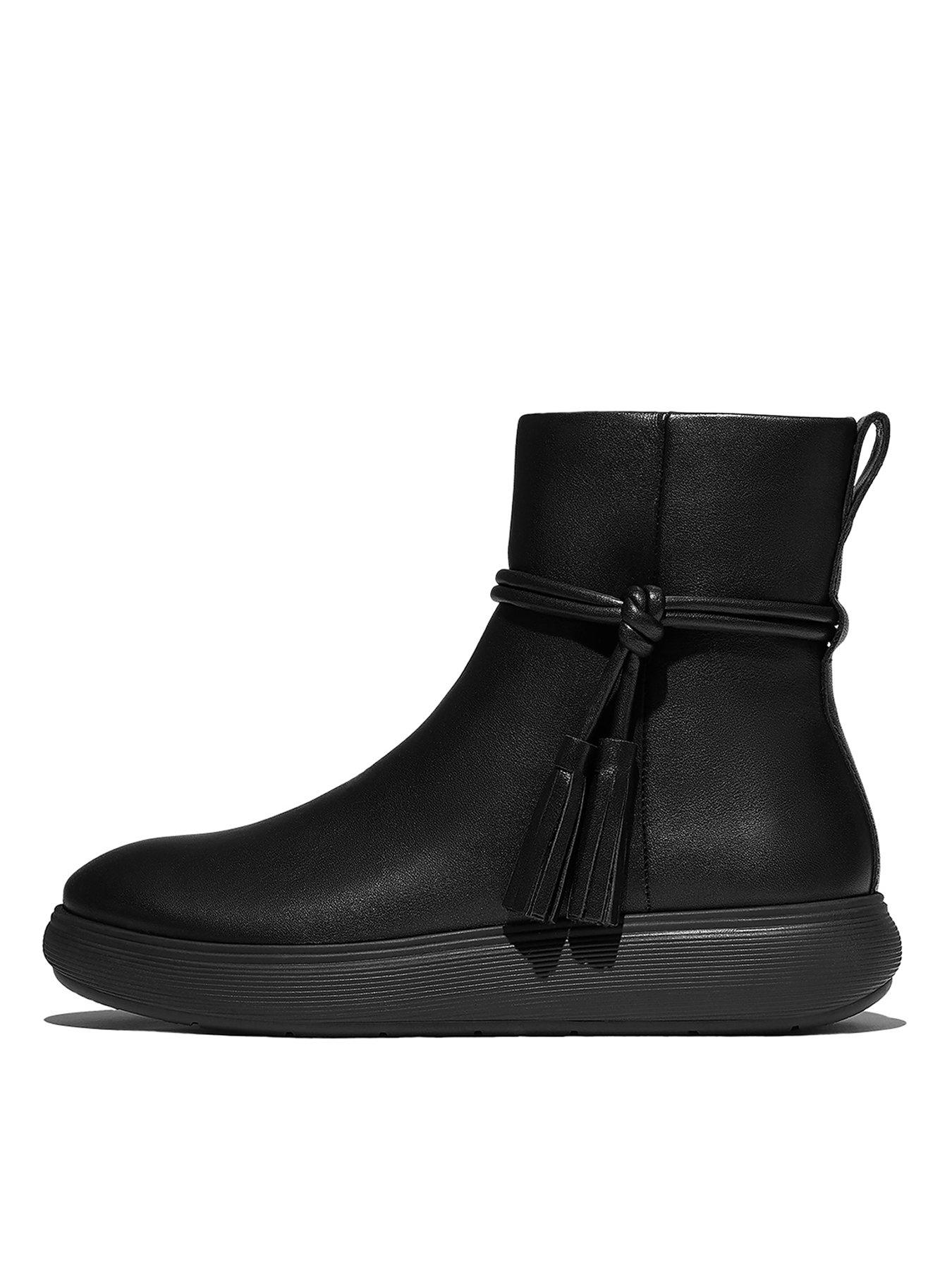 fitflop-iq-comff-tassel-leather-short-boots-black