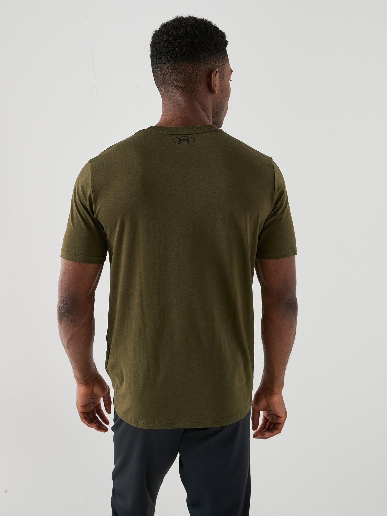stillFront image of under-armour-mens-training-project-rock-t-shirt-green