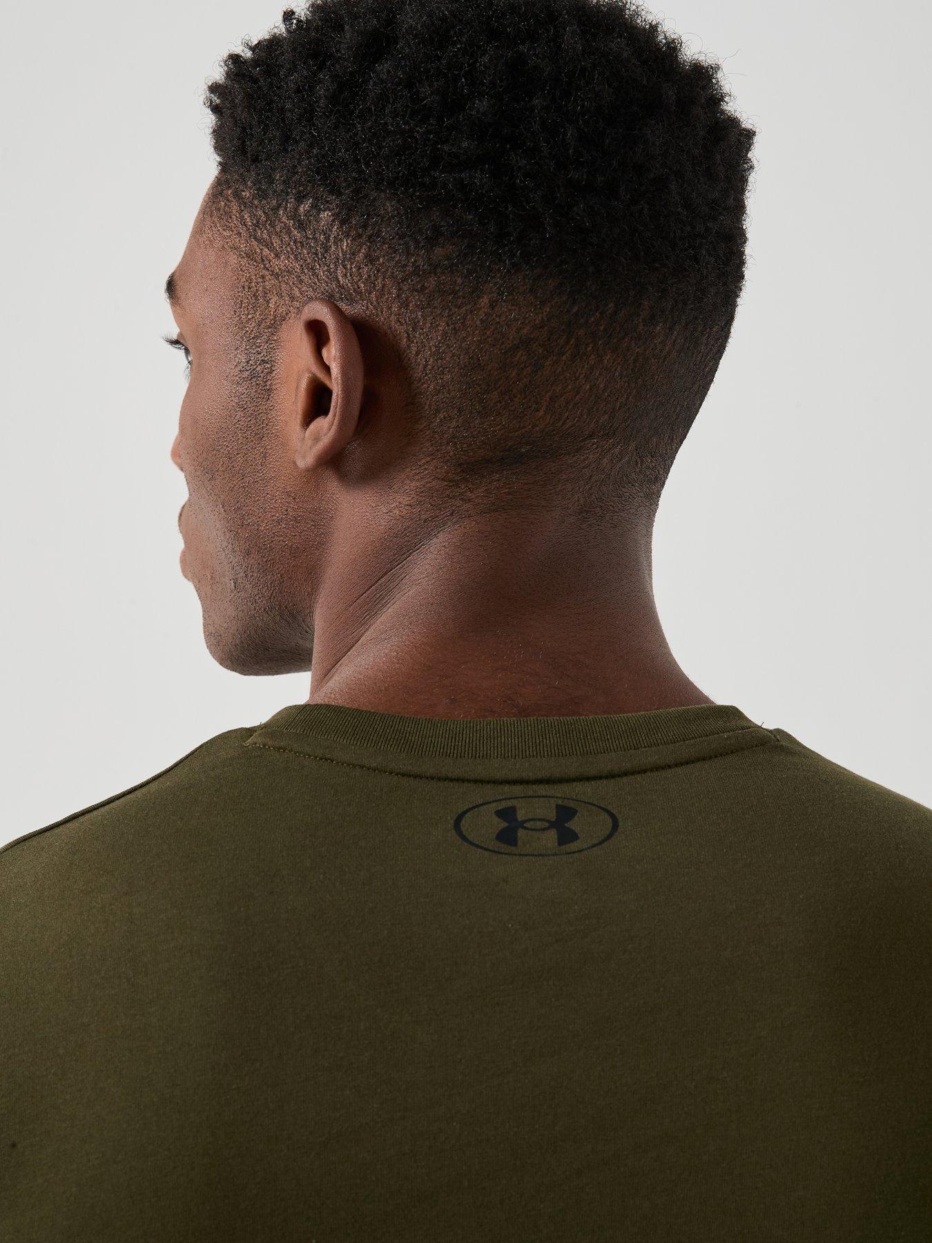  image of under-armour-mens-training-project-rock-t-shirt-green