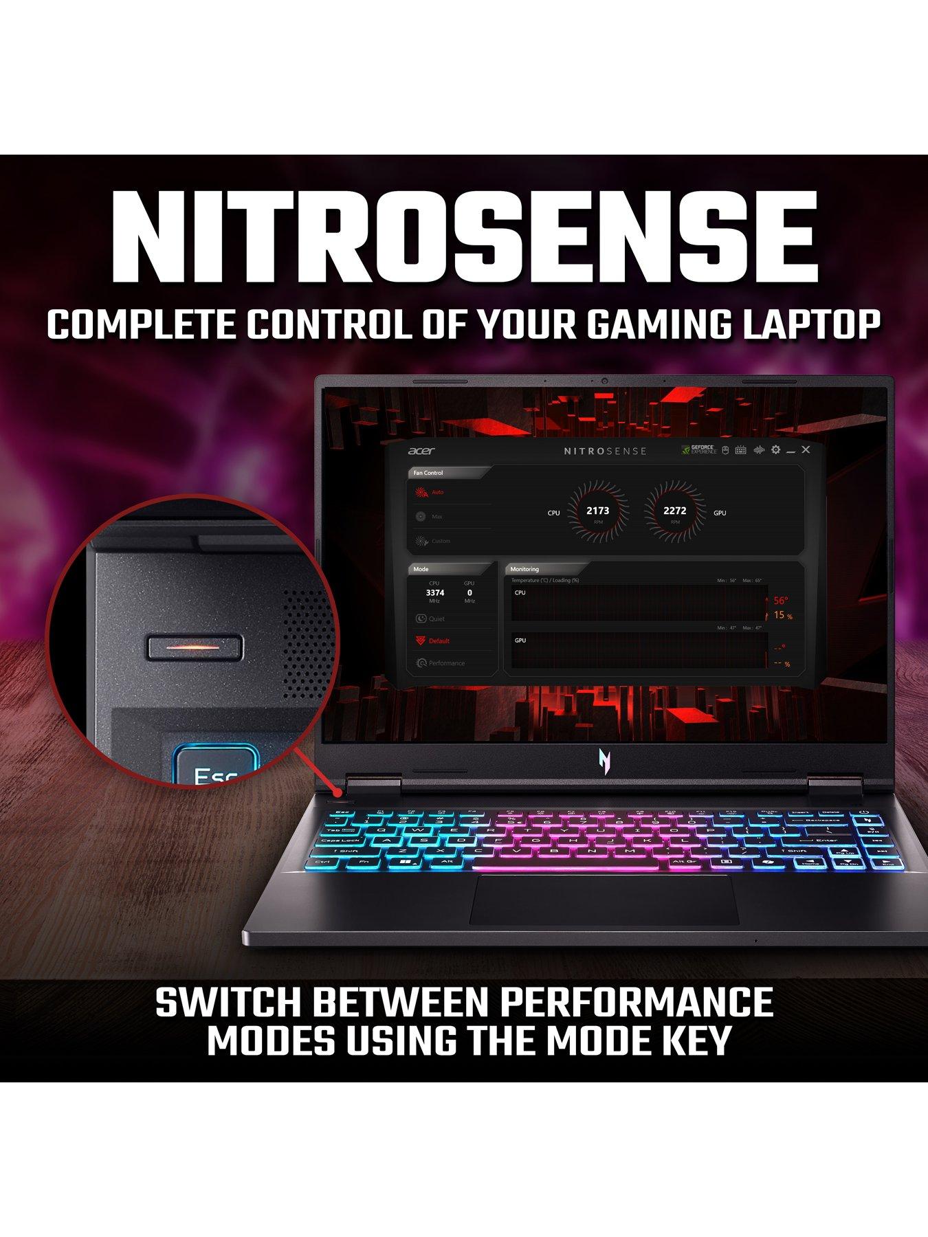  image of acer-nitro-14nbspgaming-laptop-145innbspwuxga-120hznbspgeforce-rtx-4060-amd-ryzen-7nbsp16gb-ram-512gb-ssd