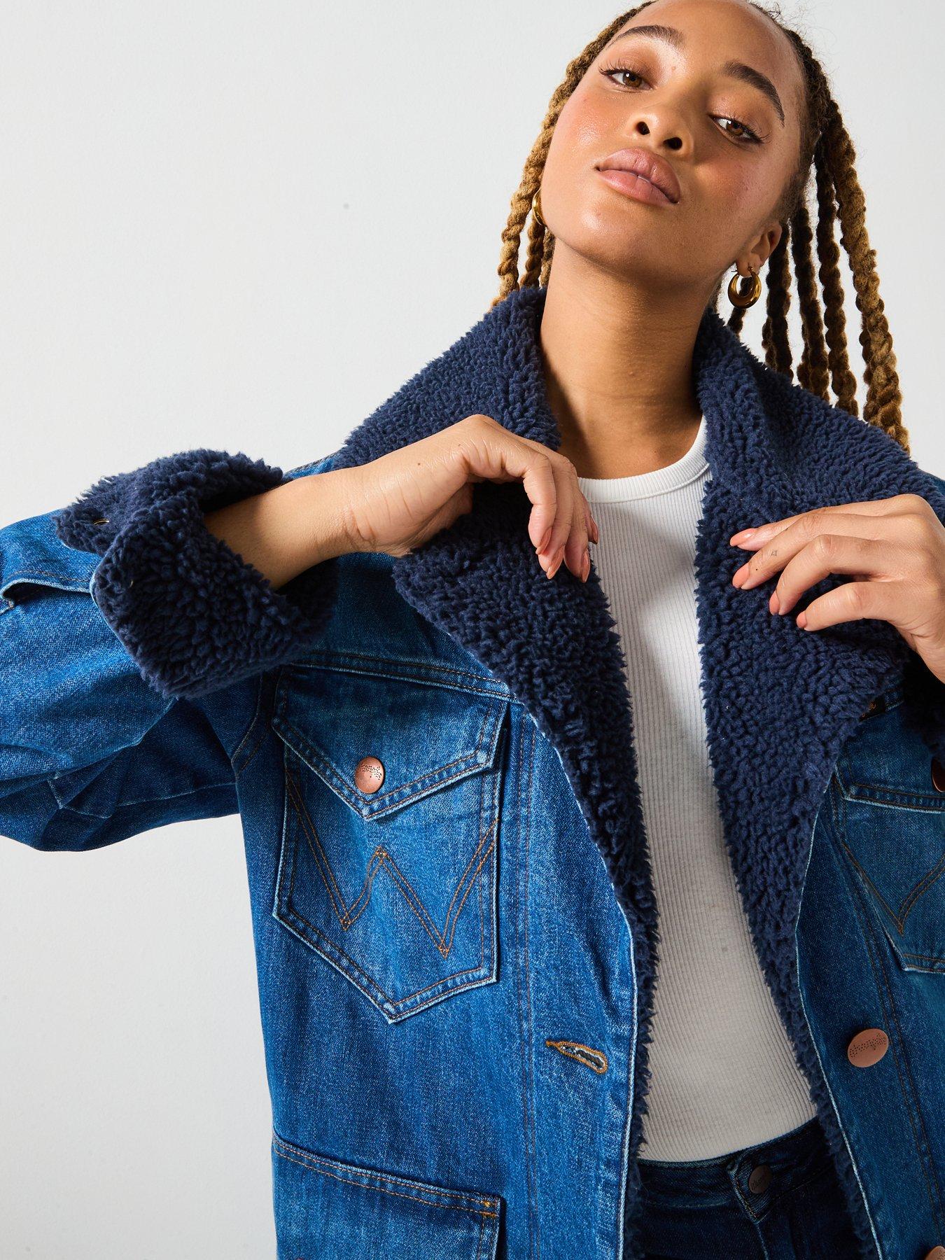 Image 4 of 6 of Wrangler Wrange Coat - Sparkle - Blue