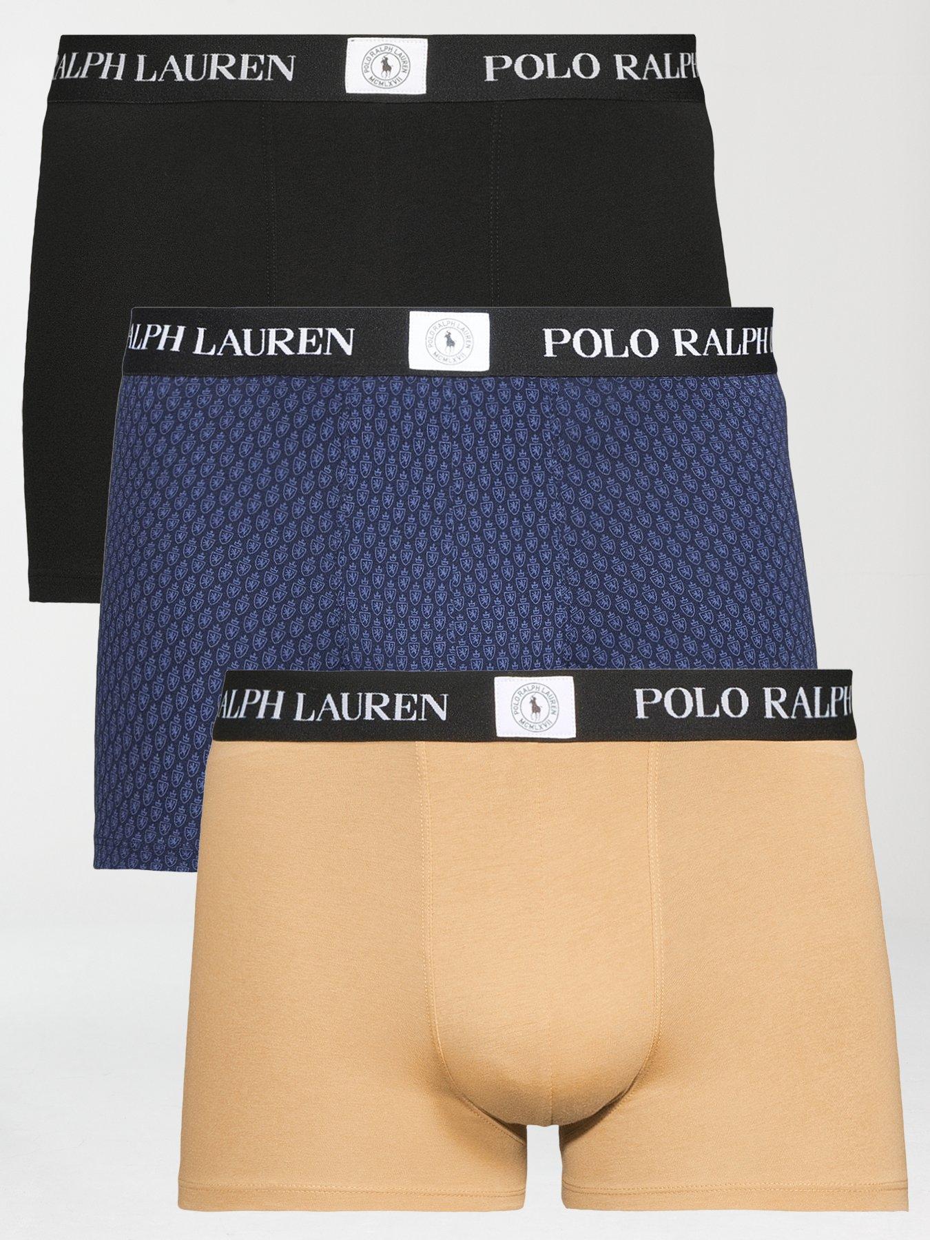 Polo Ralph Lauren Badge Waistband 3 Pack Trunks - Assorted - Multi