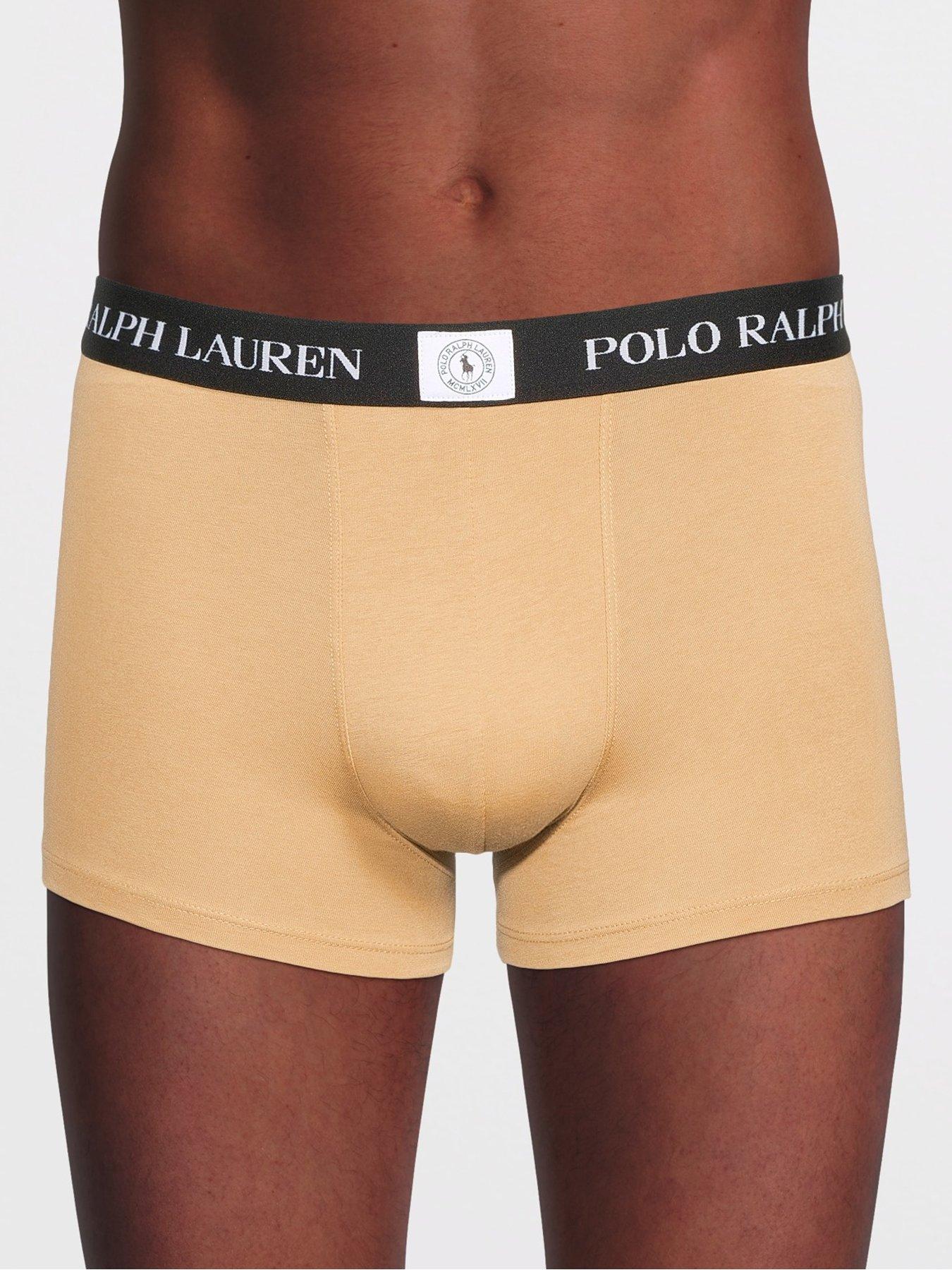 Image 2 of 3 of Polo Ralph Lauren Badge Waistband 3 Pack Trunks - Assorted