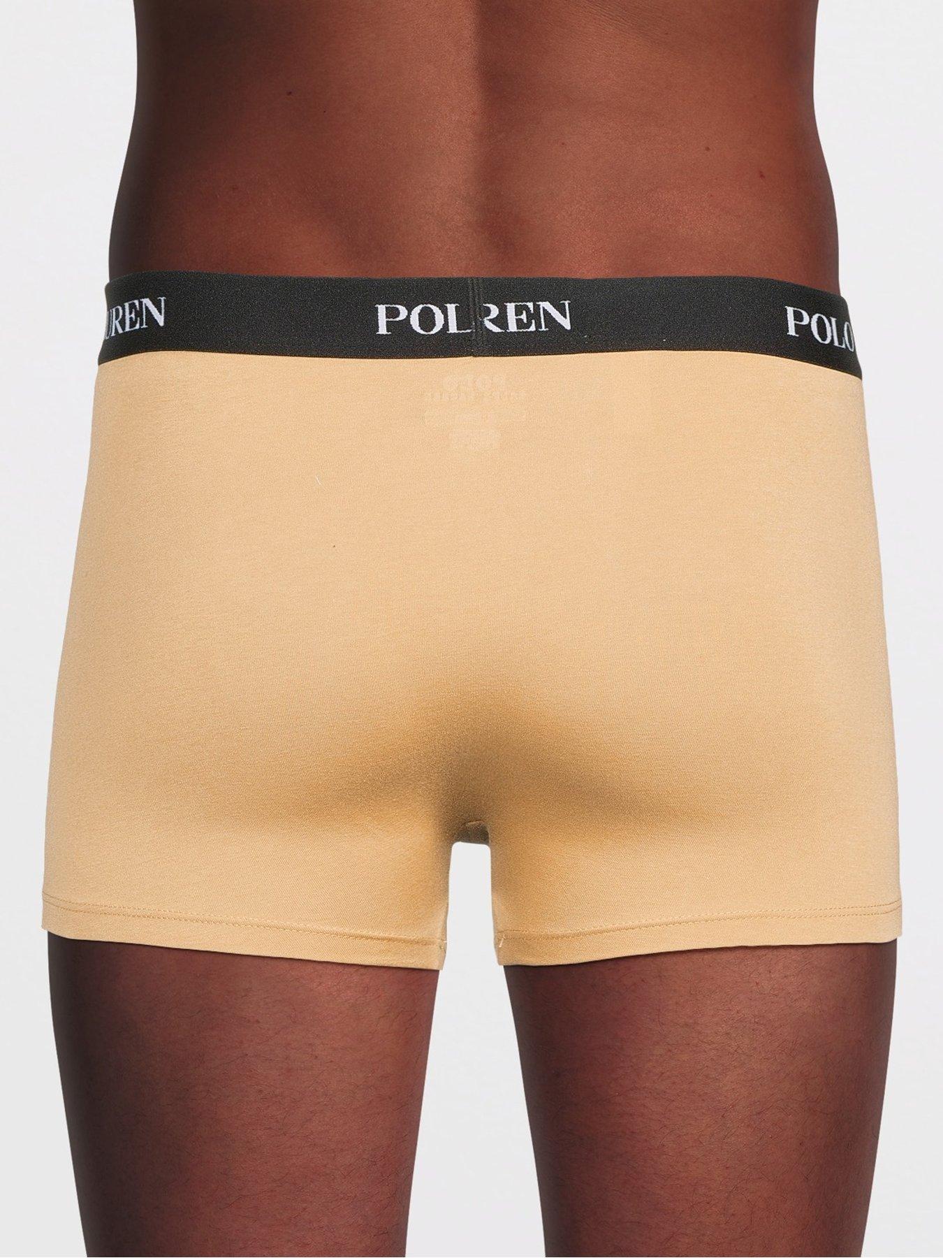 Image 3 of 3 of Polo Ralph Lauren Badge Waistband 3 Pack Trunks - Assorted