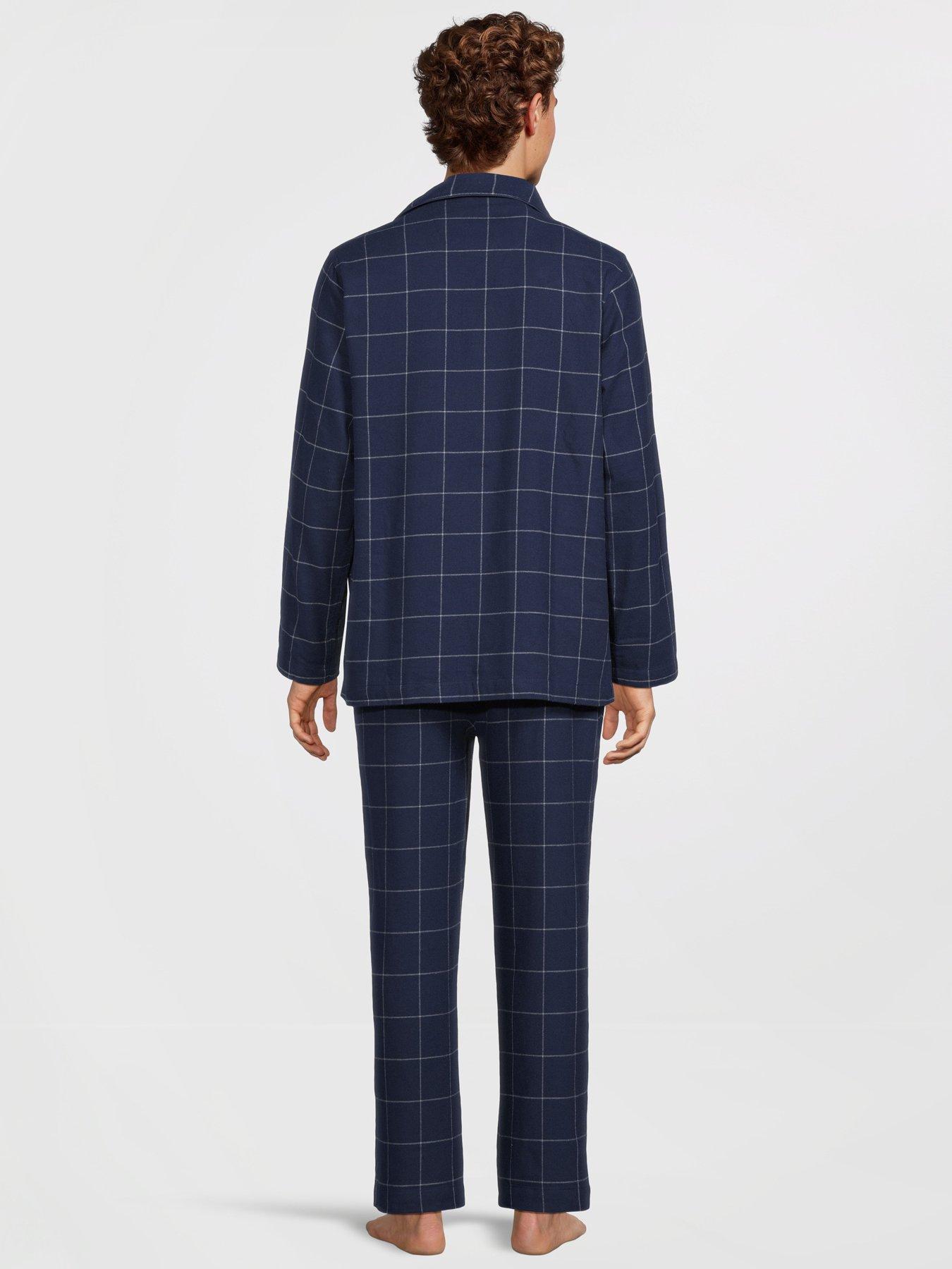 Image 2 of 6 of Polo Ralph Lauren Window Pane Check Pyjama Set - Navy