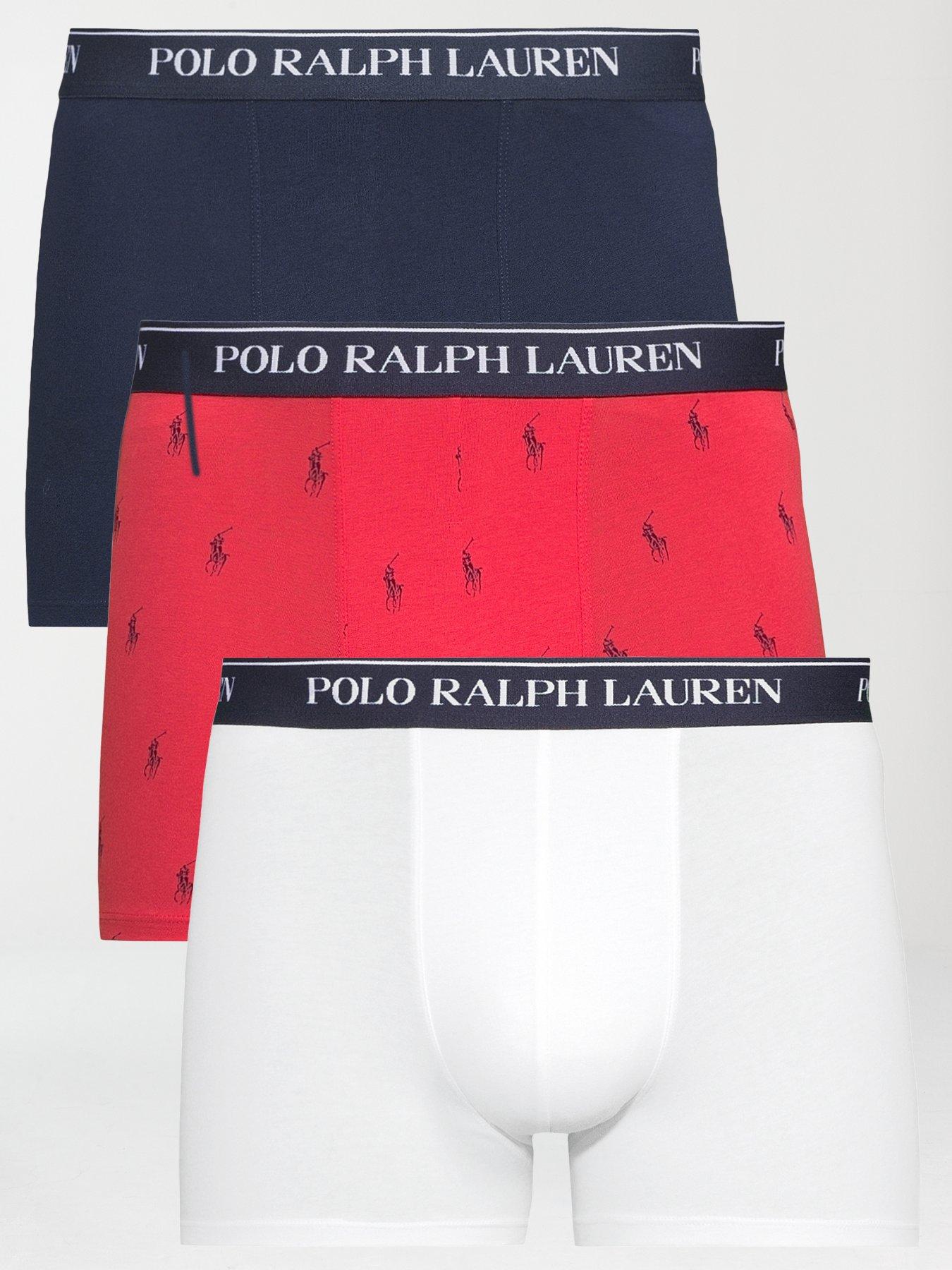 Image 1 of 3 of Polo Ralph Lauren 3 Pack Logo Trunks - Assorted
