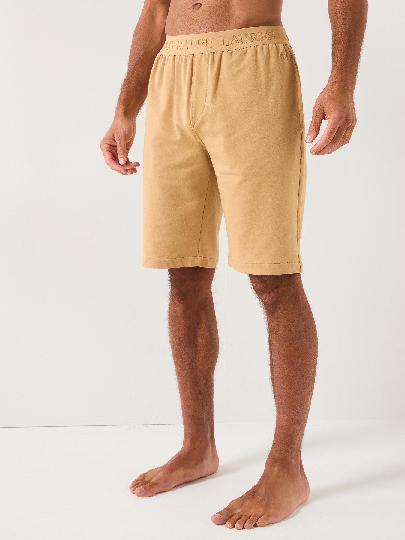 Polo Ralph Lauren Polo Ralph Lauren Liquid Cotton Tonal Logo Loungewear Shorts - Beige