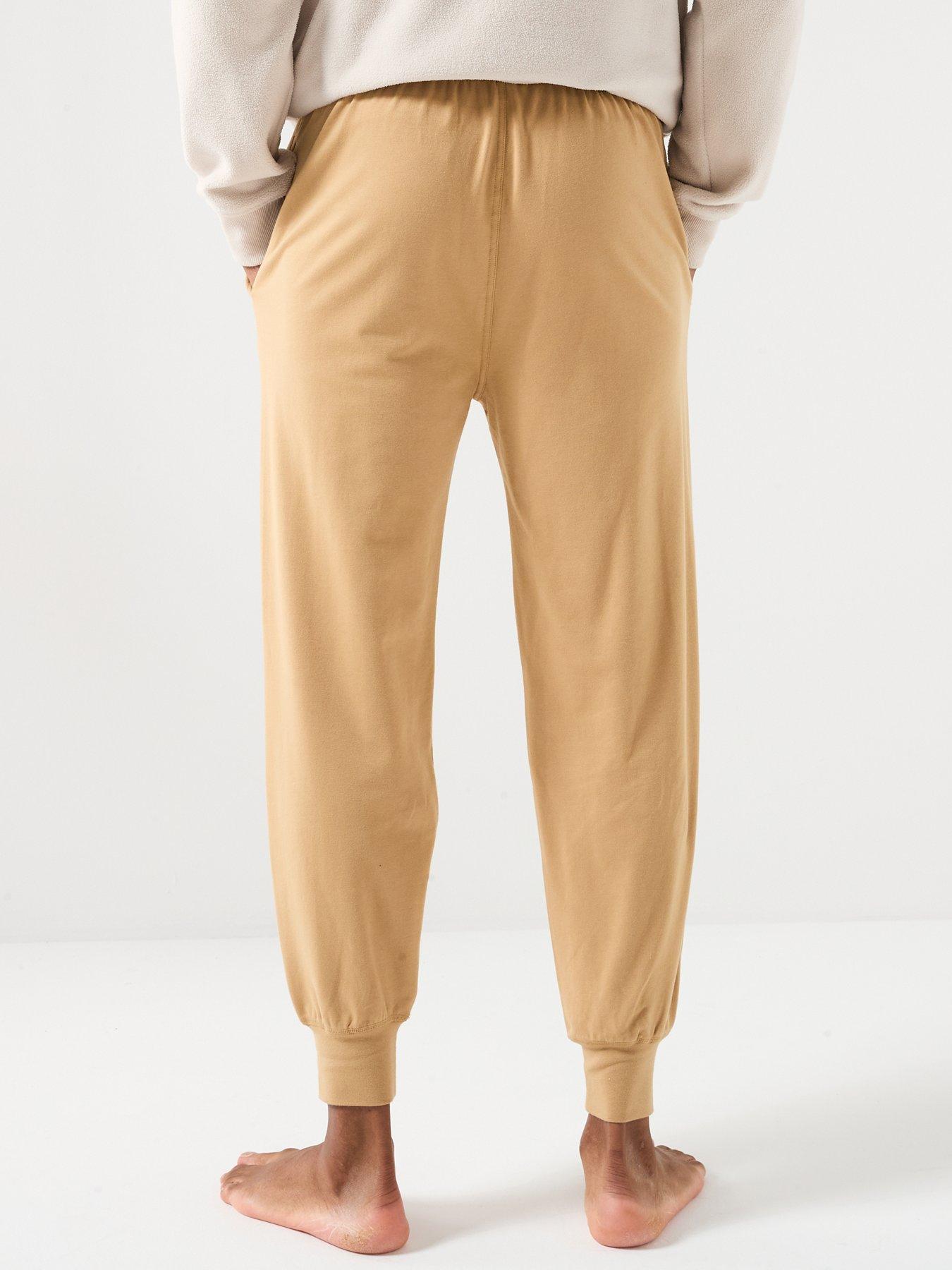  image of polo-ralph-lauren-liquid-cotton-tonal-logo-loungewear-bottoms-beige