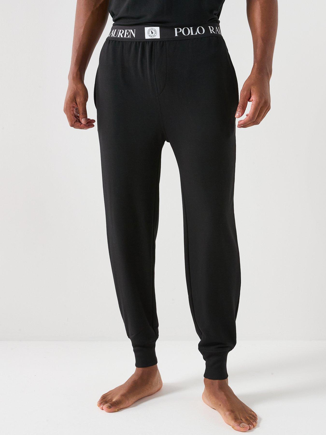Polo Ralph Lauren Logo Waistband Loungewear Bottoms - Black