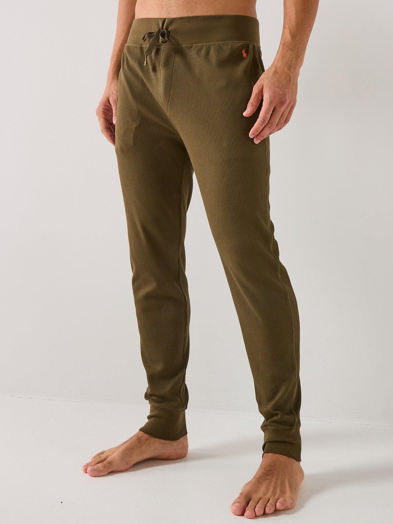 Polo Ralph Lauren Waffle Cuffed Loungewear Pants - Green