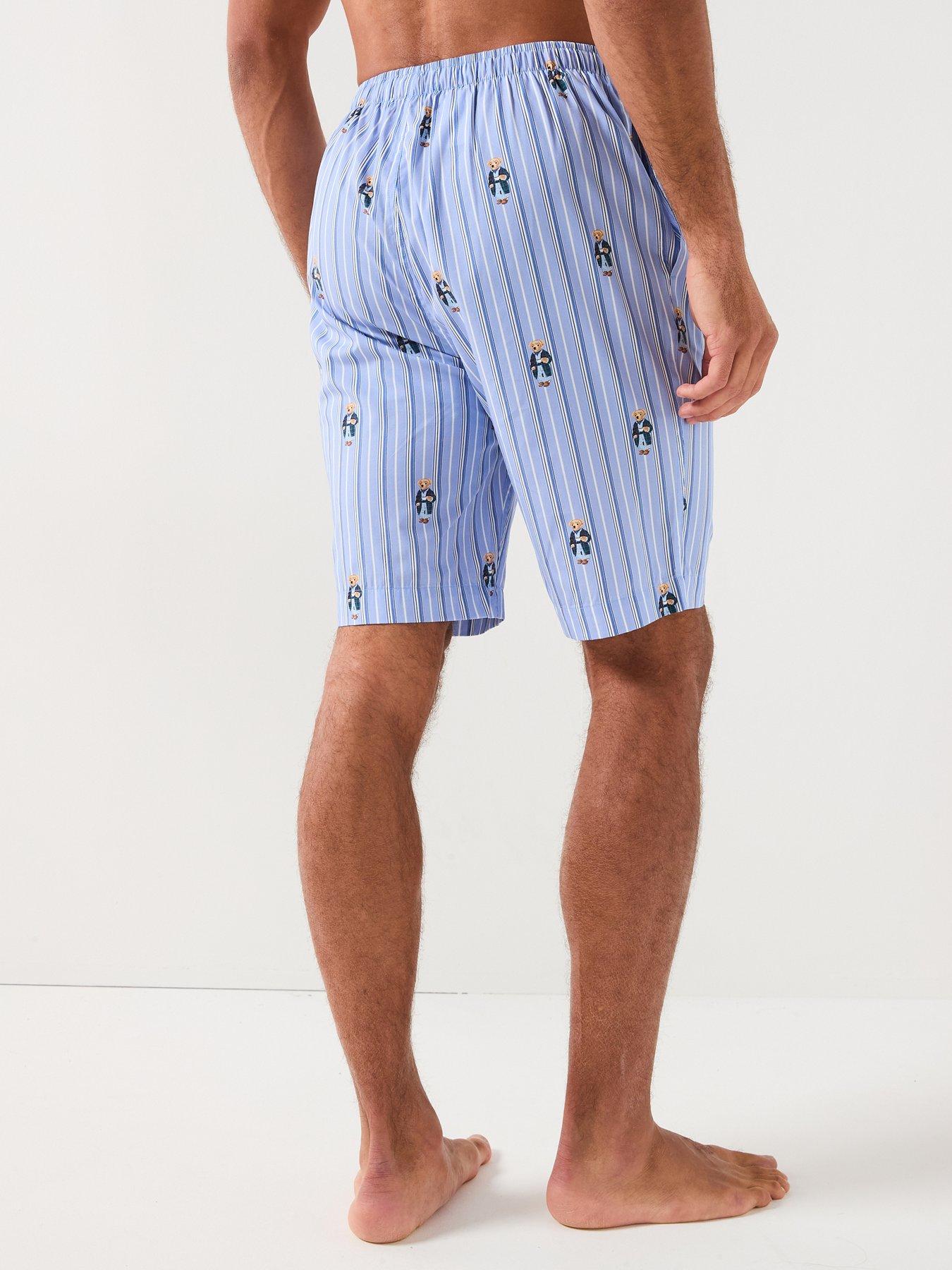  image of polo-ralph-lauren-all-over-bear-print-woven-pyjama-bottoms-light-blue