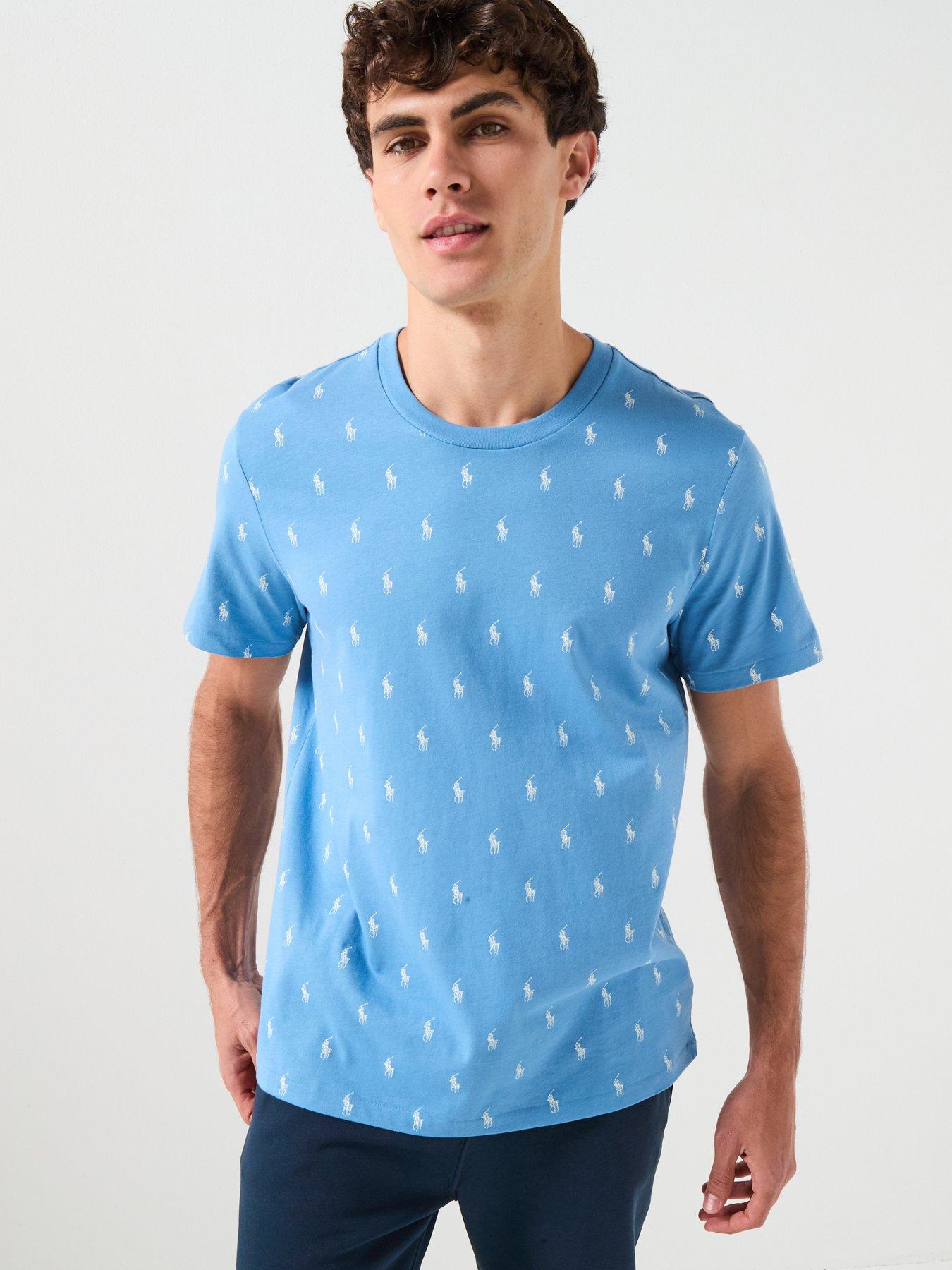 Polo Ralph Lauren Loungewear Multi Pp All Over Print T-Shirt - Blue
