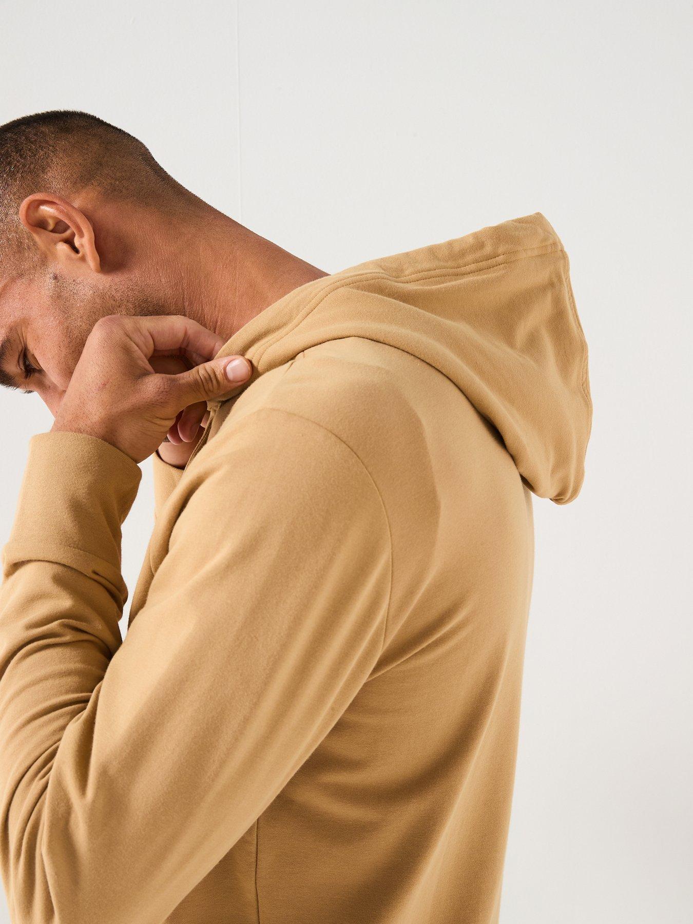Image 6 of 6 of Polo Ralph Lauren Liquid Cotton Tonal Logo Loungewear Hoodie - Beige