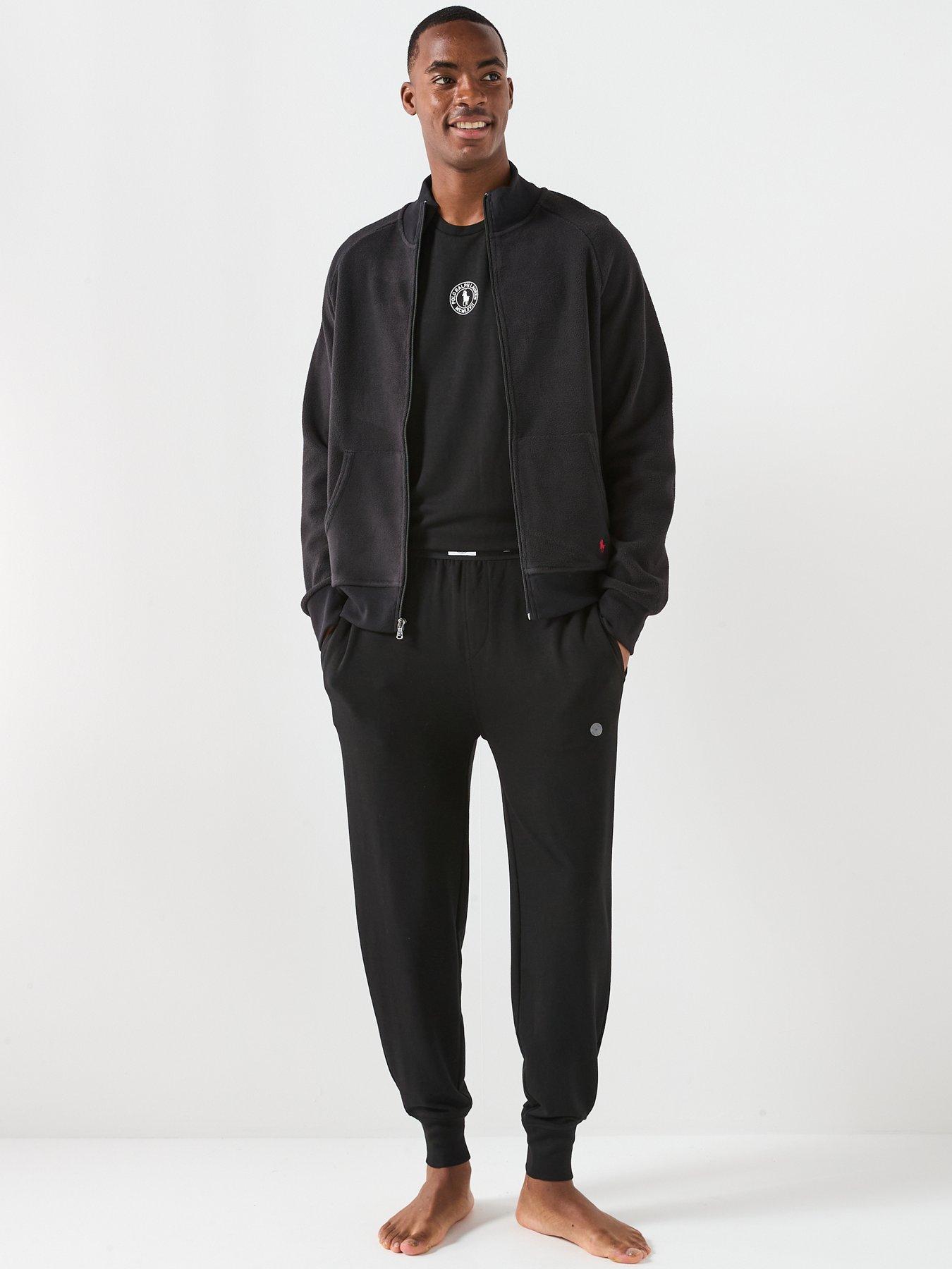  image of polo-ralph-lauren-polar-fleece-zip-through-track-top-black