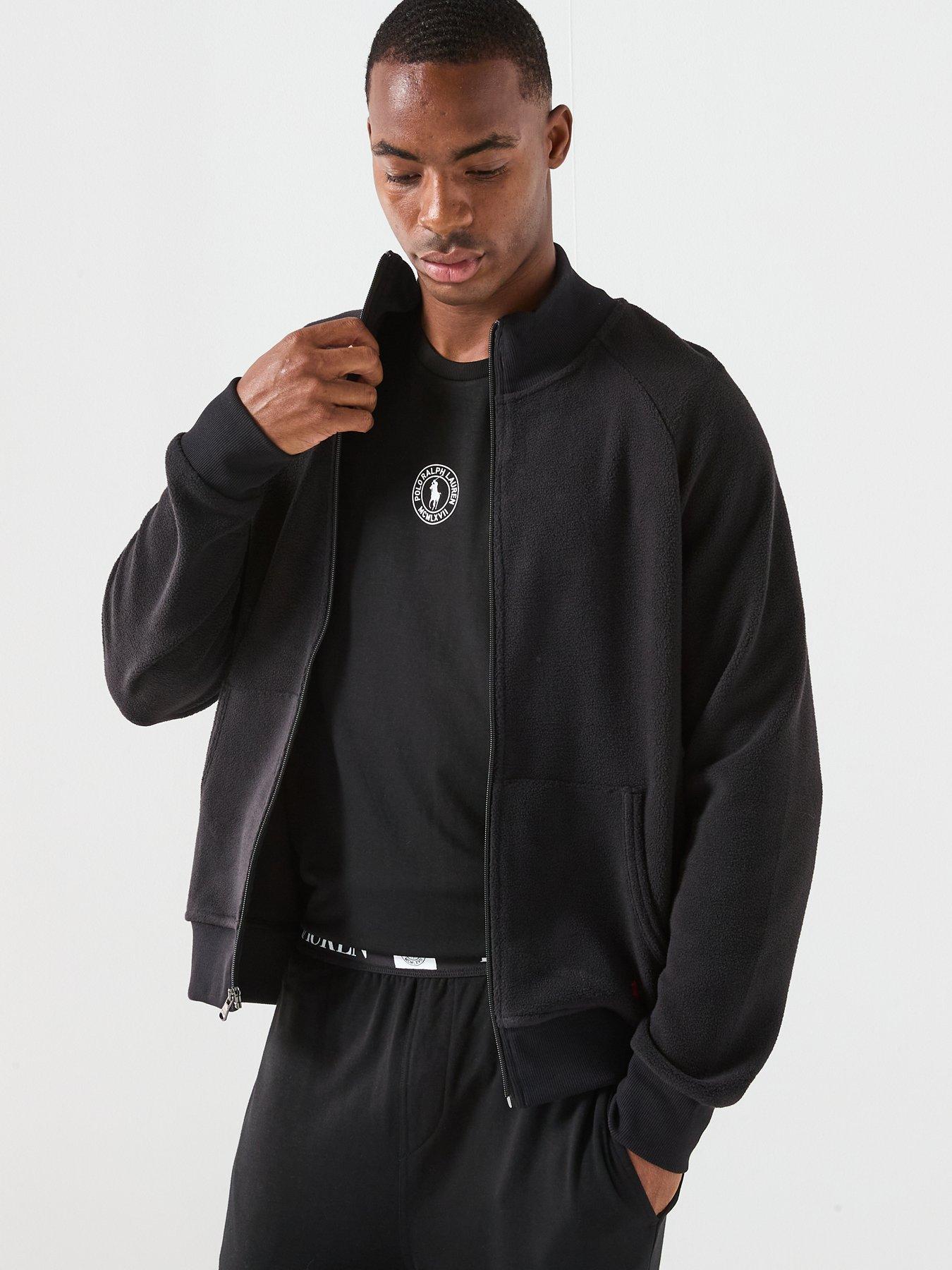  image of polo-ralph-lauren-polar-fleece-zip-through-track-top-black