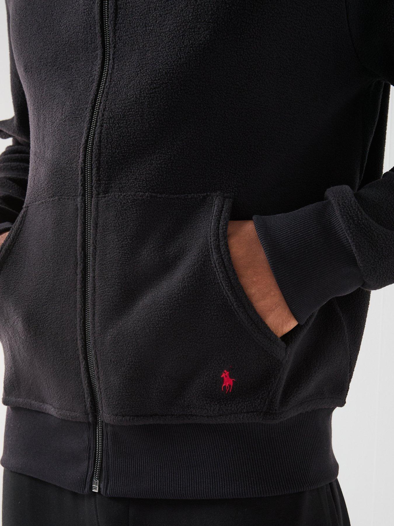  image of polo-ralph-lauren-polar-fleece-zip-through-track-top-black